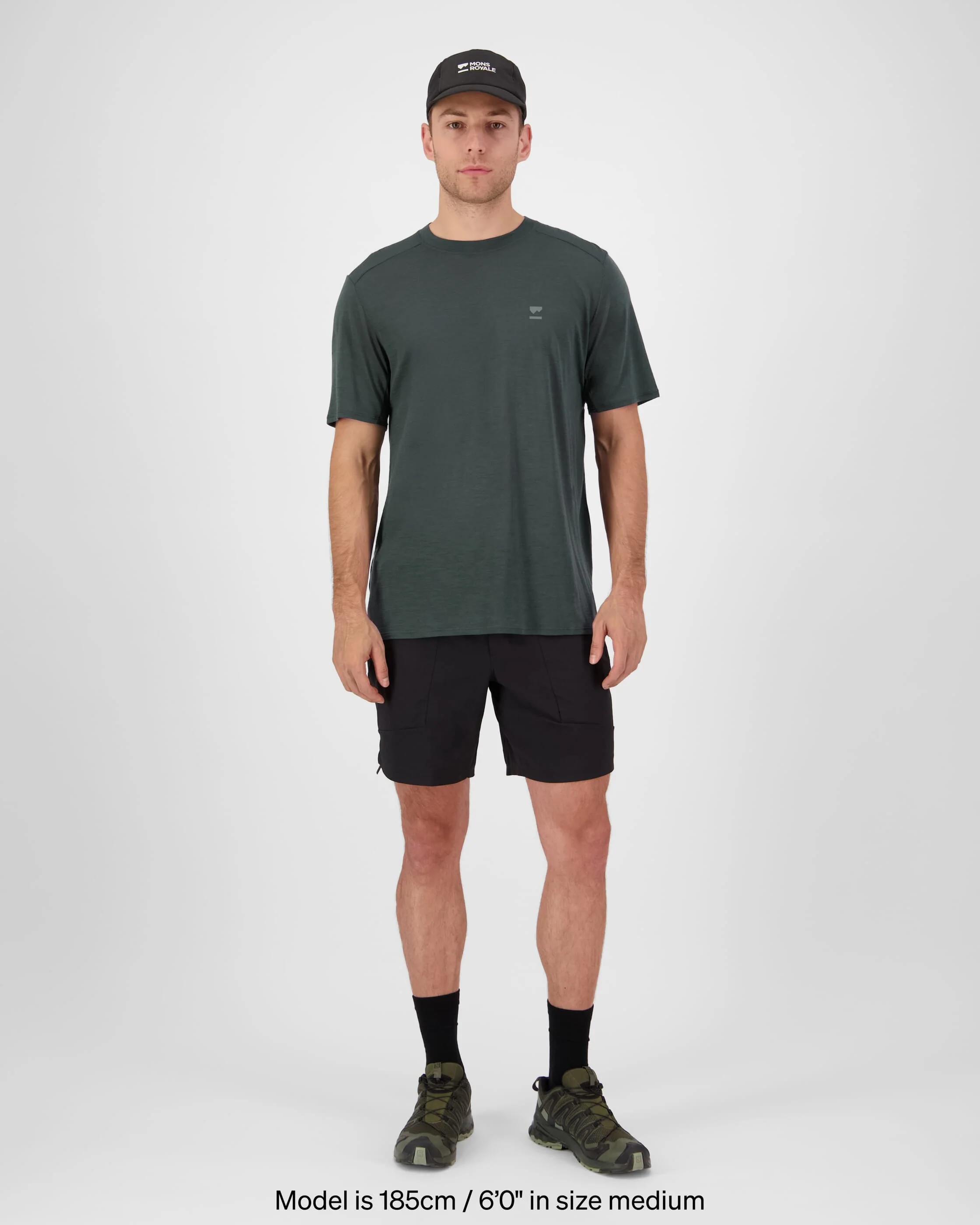 Aero Ultralight Merino T-Shirt - Dark Cypress | Men's T-Shirt - Image 3