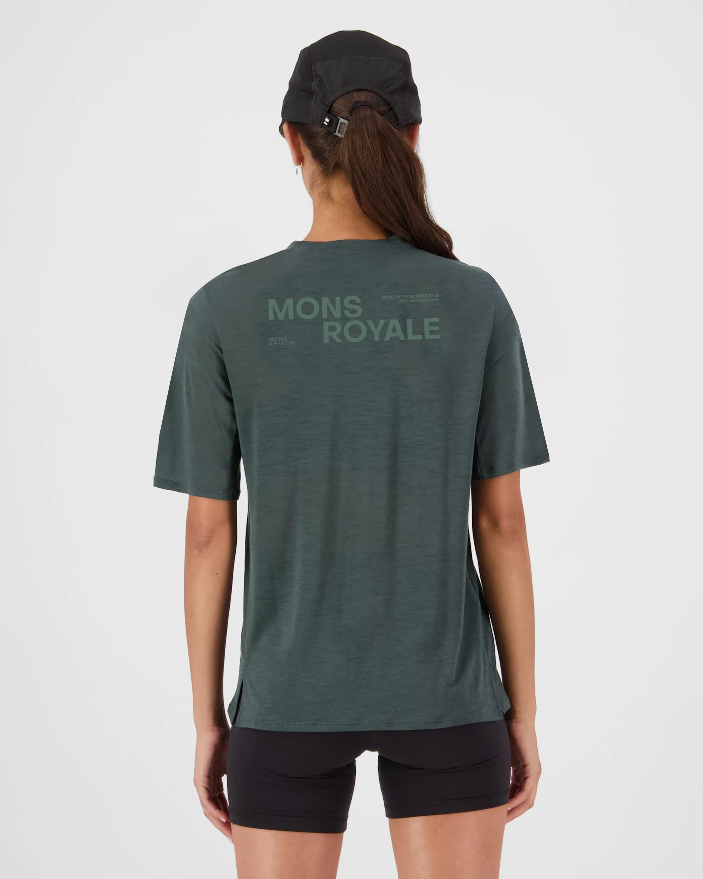 Aero Ultralight Merino T-Shirt - Dark Cypress | Women's T-Shirt - Image 2