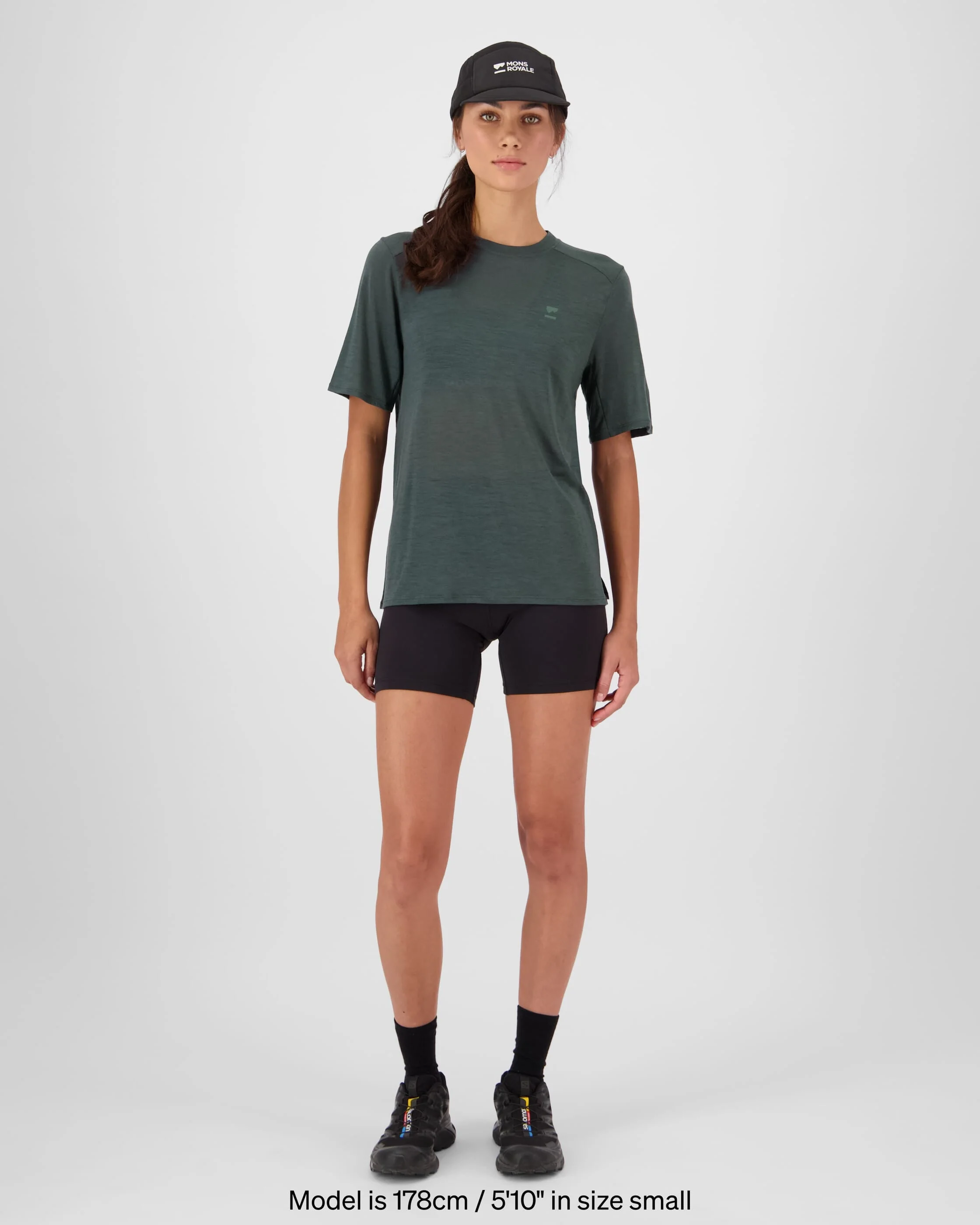 Aero Ultralight Merino T-Shirt - Dark Cypress | Women's T-Shirt - Image 4