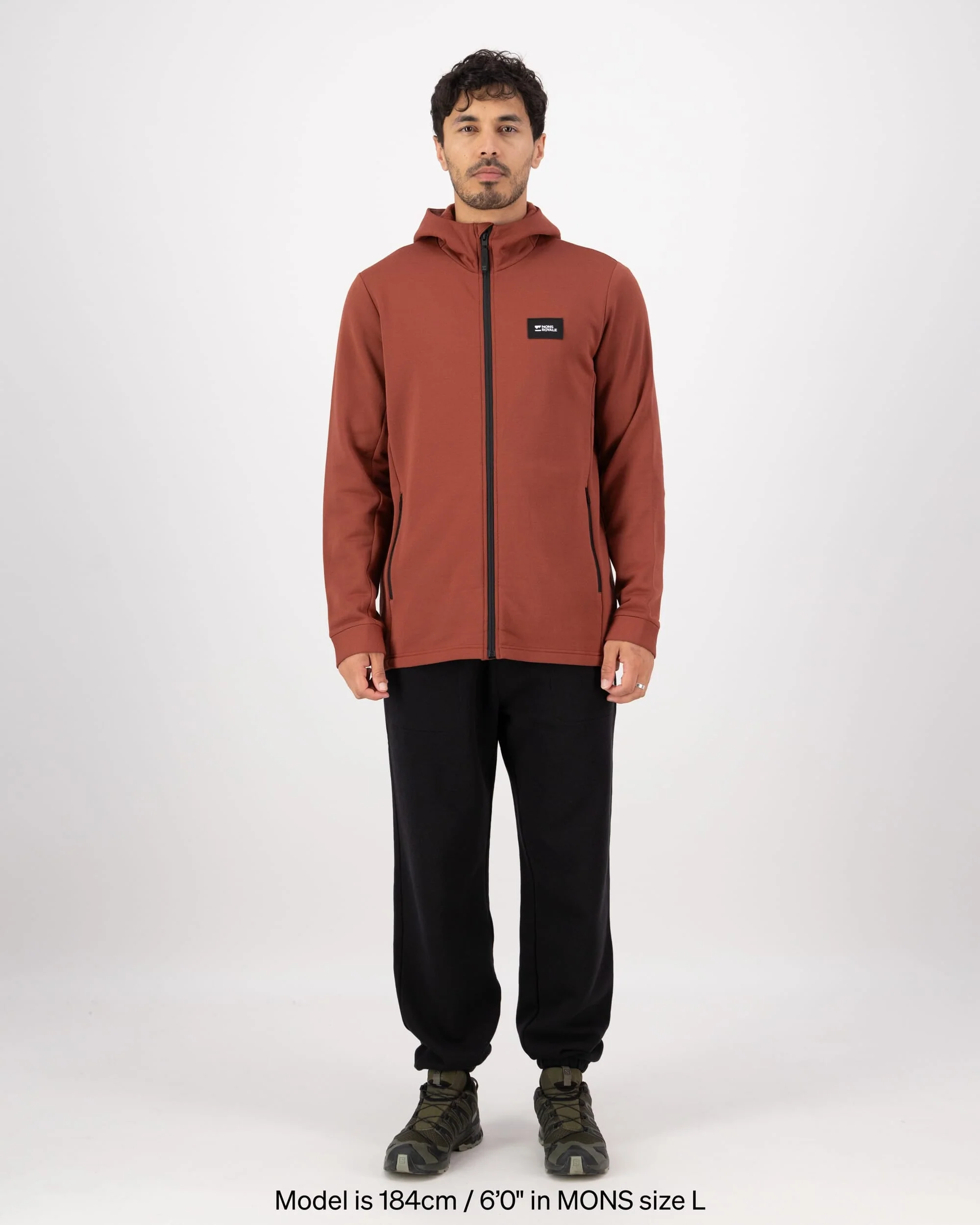 Arcadia Merino Fleece Hoody - Sienna | Men's Mid Layer - Image 5