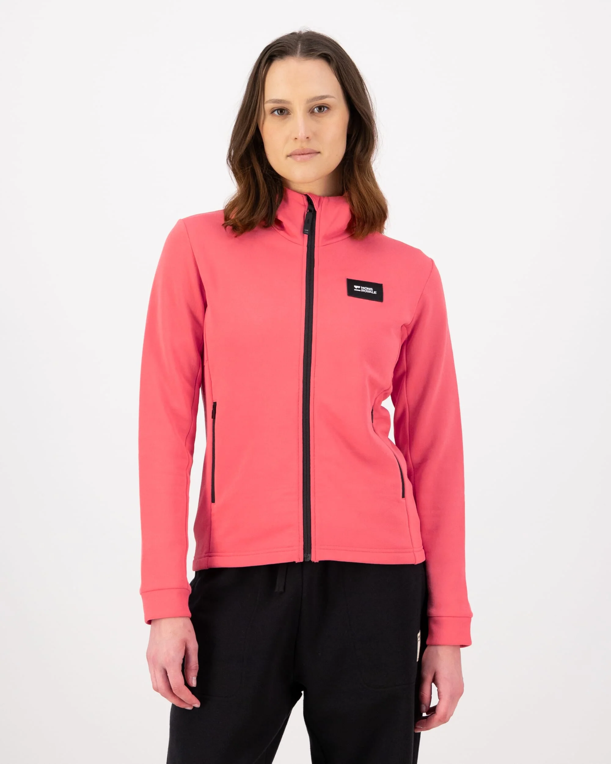 Arcadia Merino Fleece Hoody - Watermelon | Women's Mid Layer - Image 4