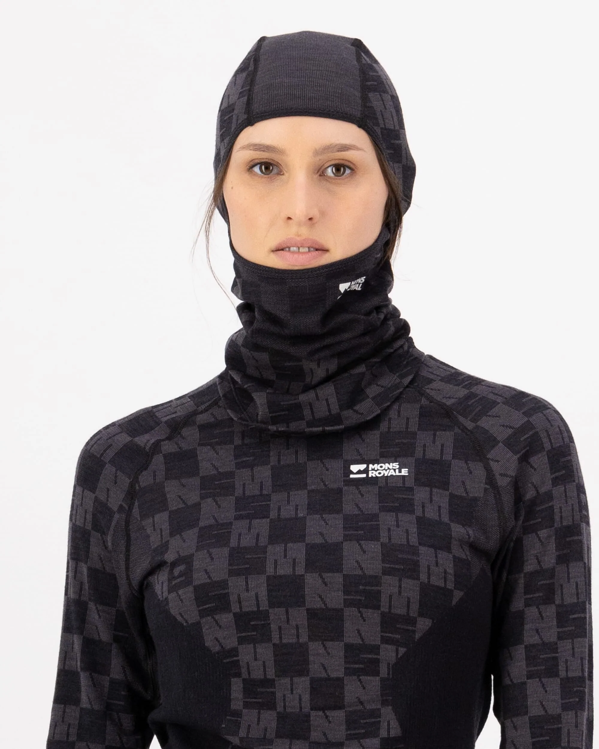 Ascender Merino Balaclava - Forged Iron / Black - Image 3
