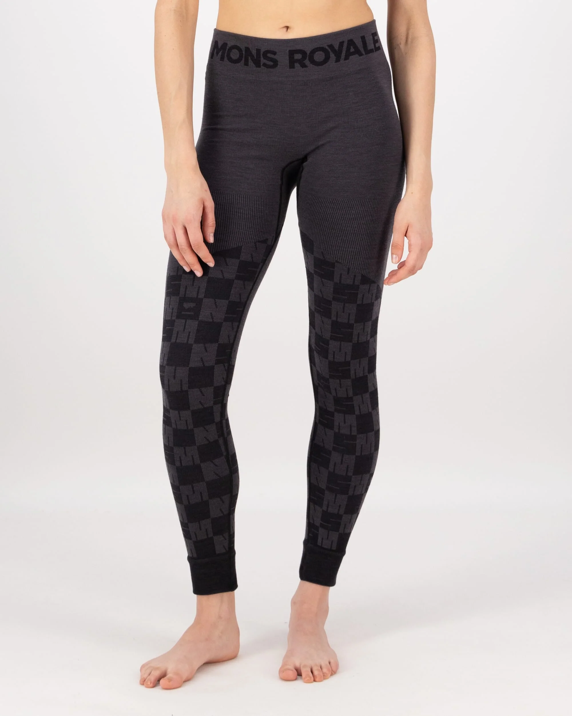 Ascender Merino Base Layer Legging - Forged Iron / Black | Women's Leggings