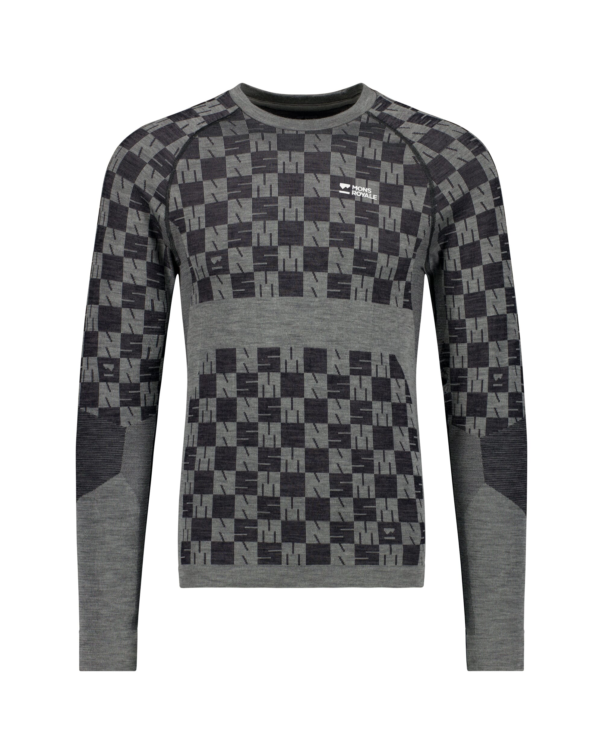 Ascender Merino Base Layer Long Sleeve - Dried Sage / Black | Men's Long Sleeve Top - Image 5