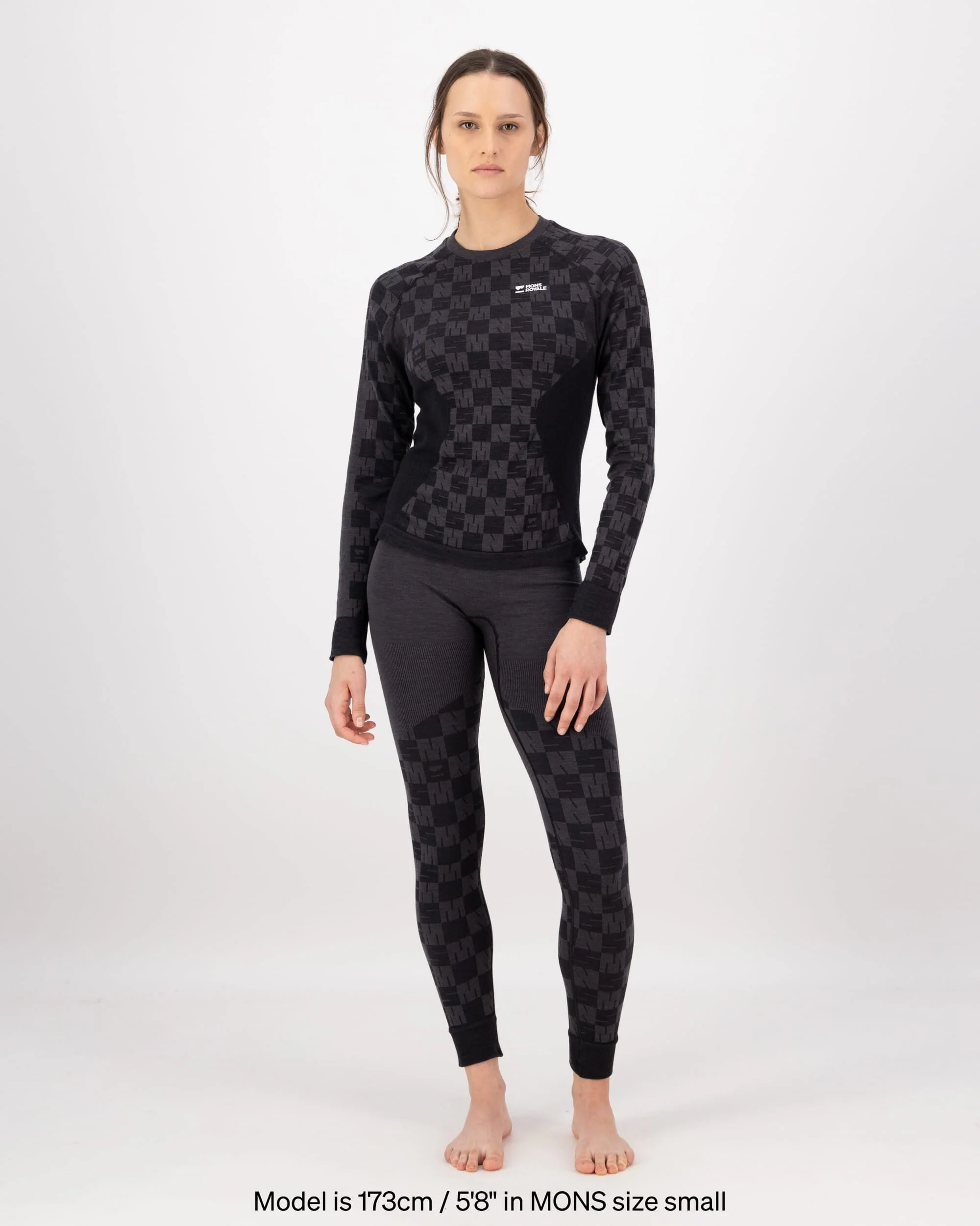 Ascender Merino Base Layer Long Sleeve - Forged Iron / Black |Women's Long Sleeve Top - Image 4