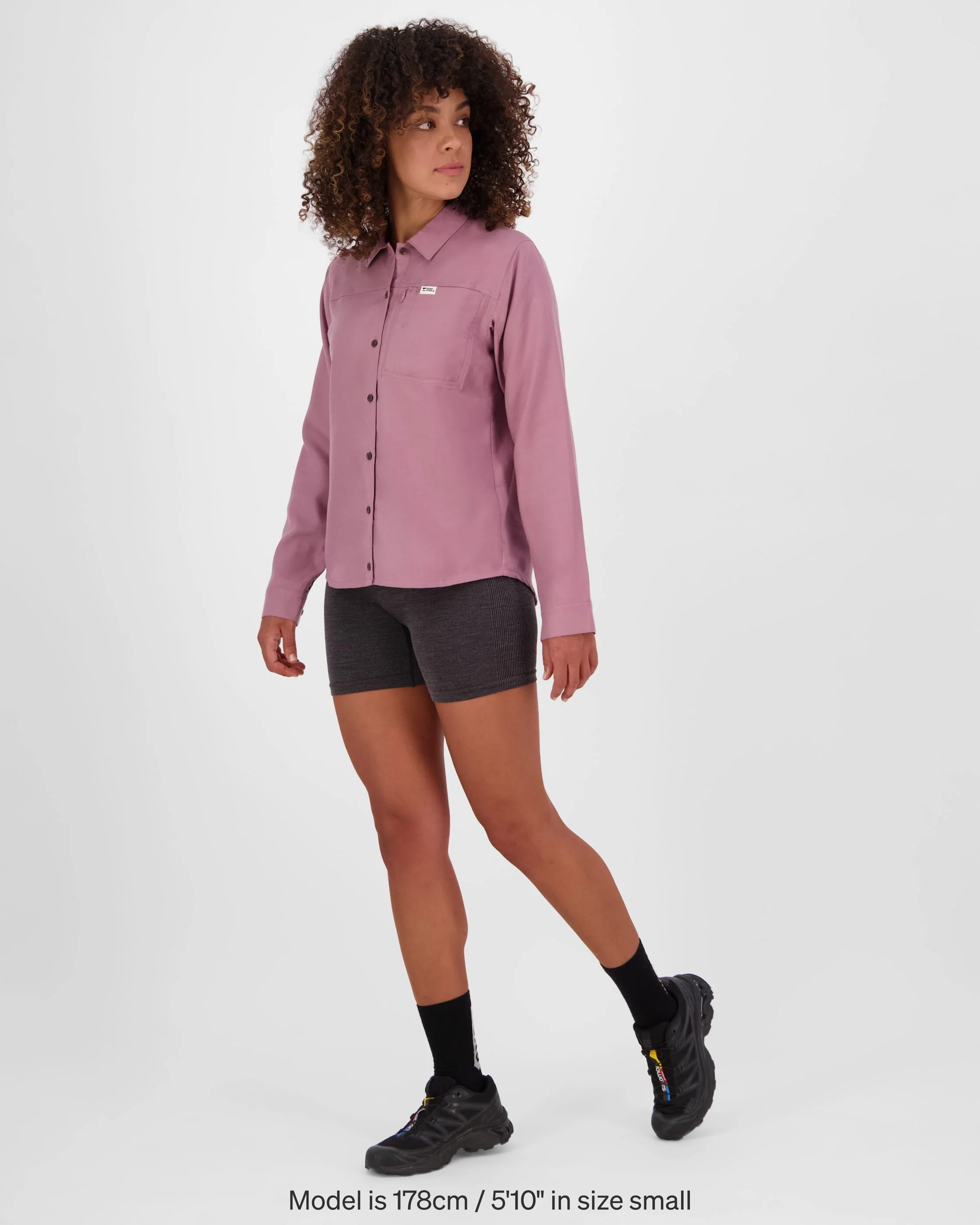 AT Merino Long Sleeve Shirt - Sierra Pink | Women's Shirt - Image 4