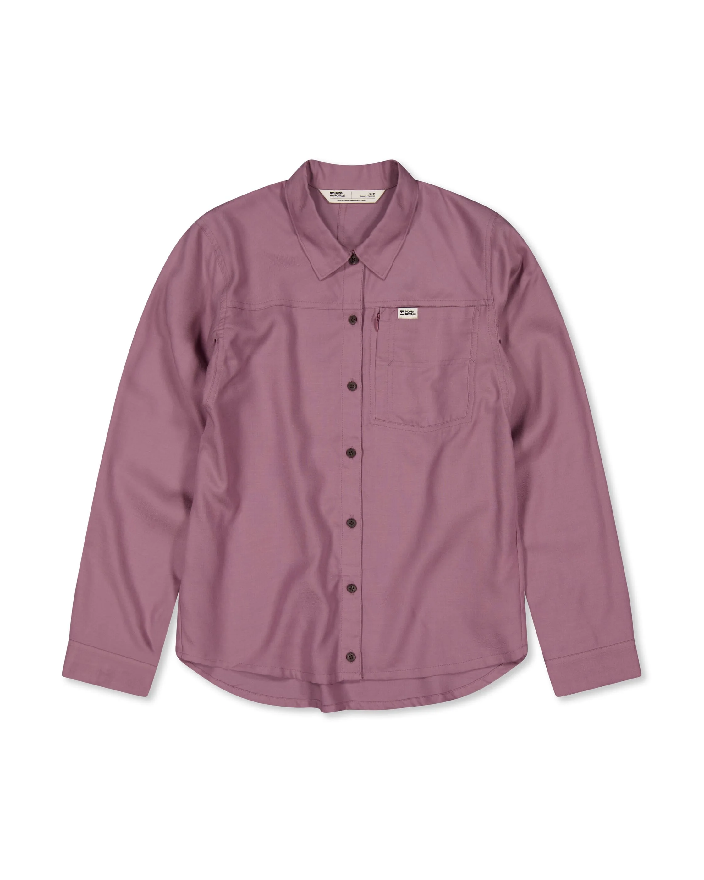 AT Merino Long Sleeve Shirt - Sierra Pink | Women's Shirt - Image 5