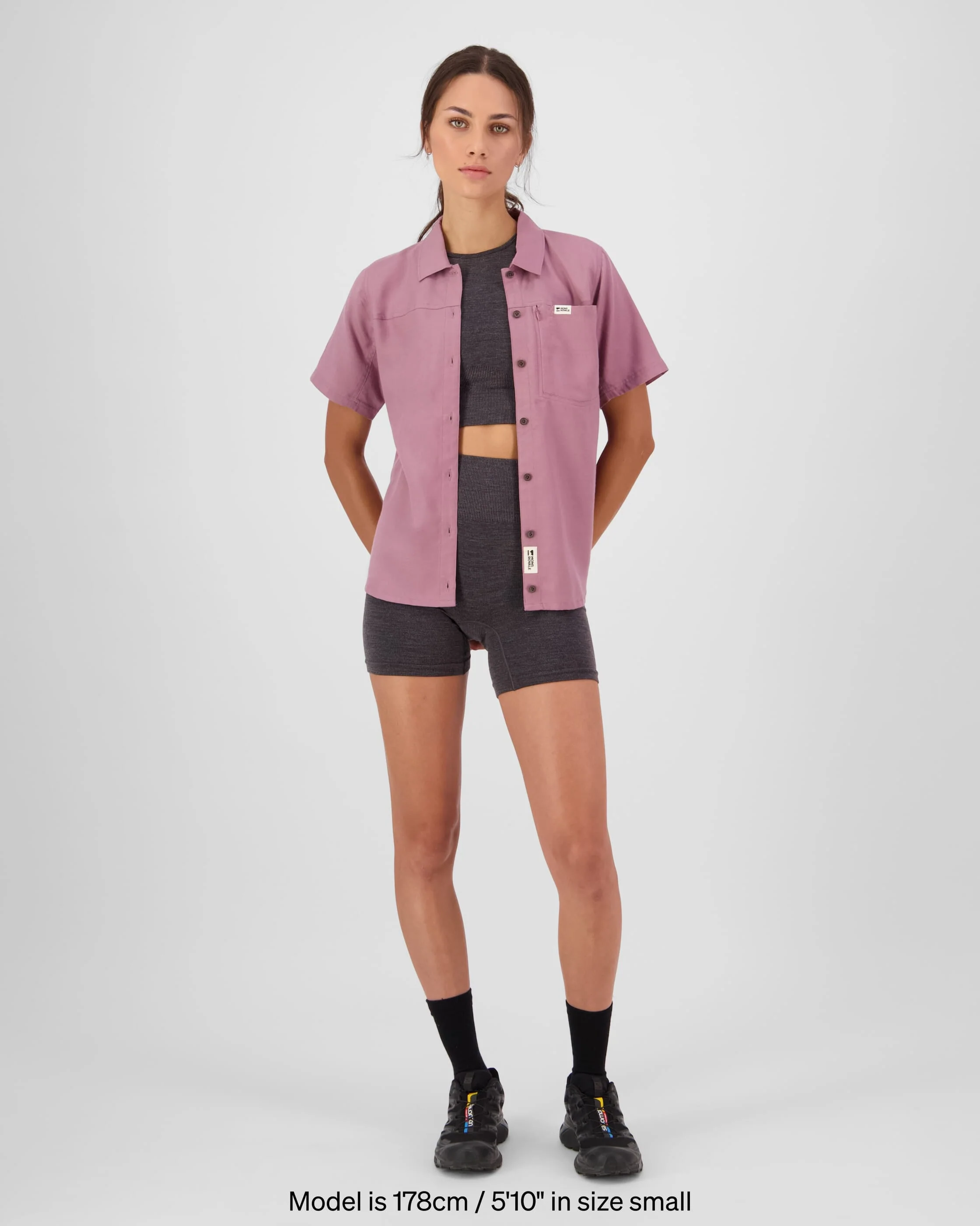 AT Merino Short Sleeve Shirt - Sierra Pink | Women's Shirt - Image 5