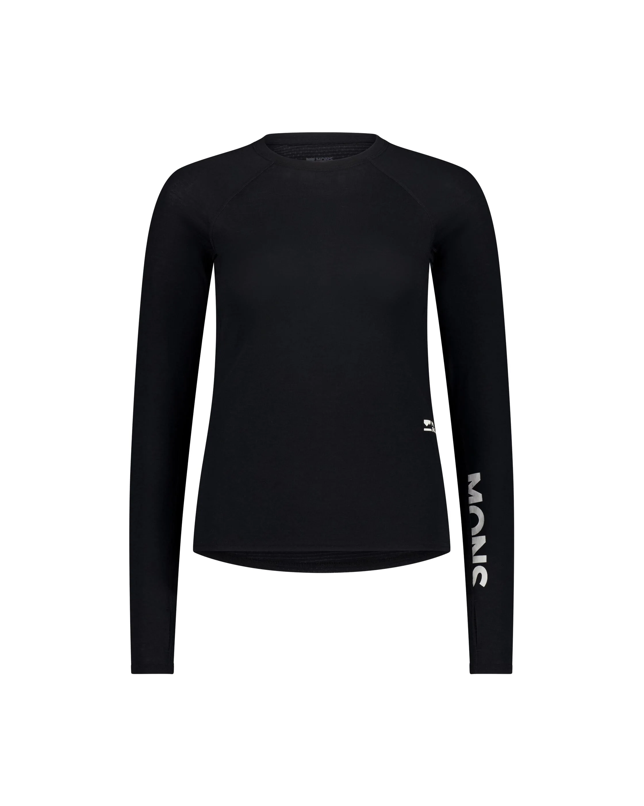 Bella Merino Long Sleeve - Black | Women's Long Sleeve Top - Image 6