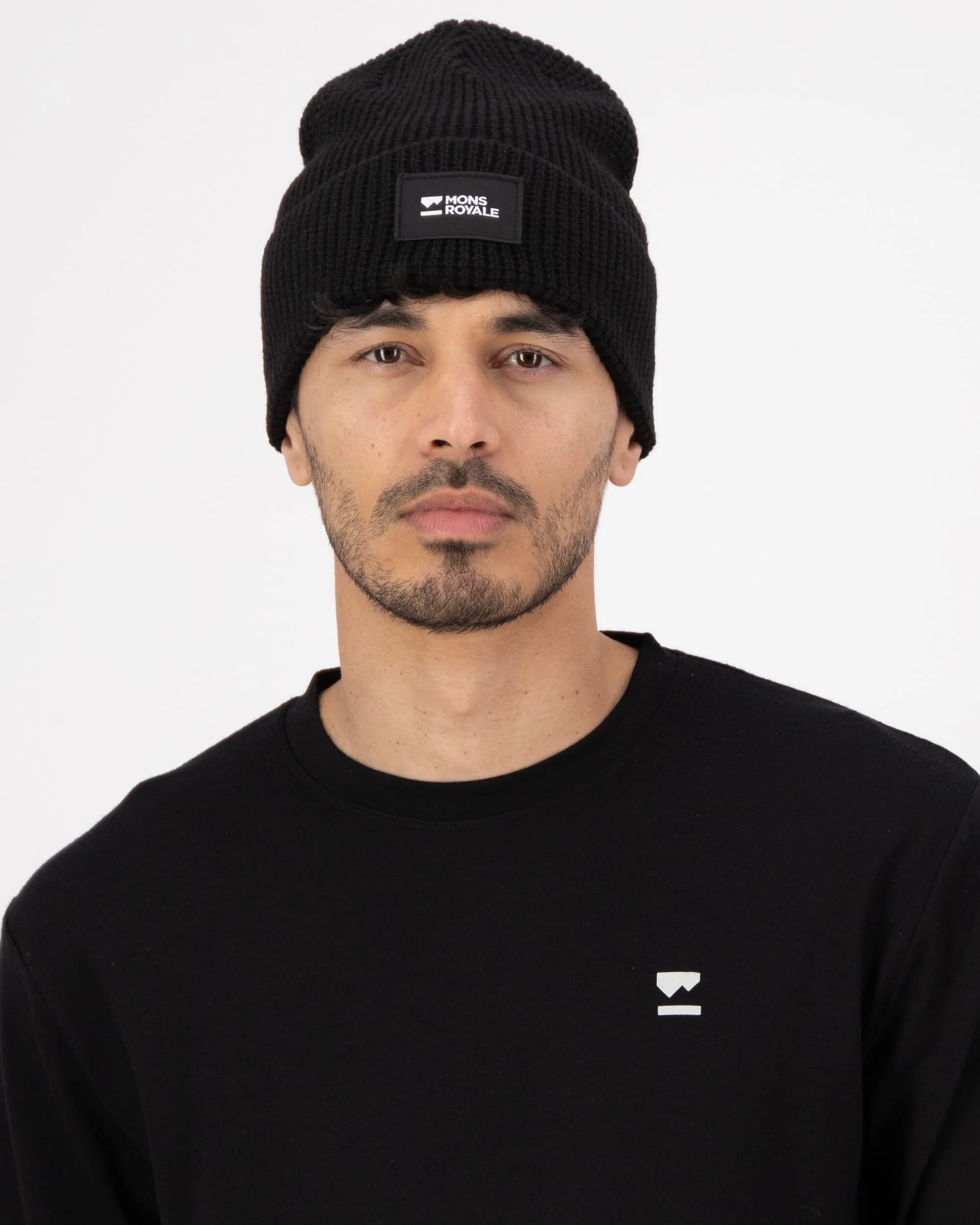 Bluff Merino Beanie - Black | Unisex Beanie - Image 3