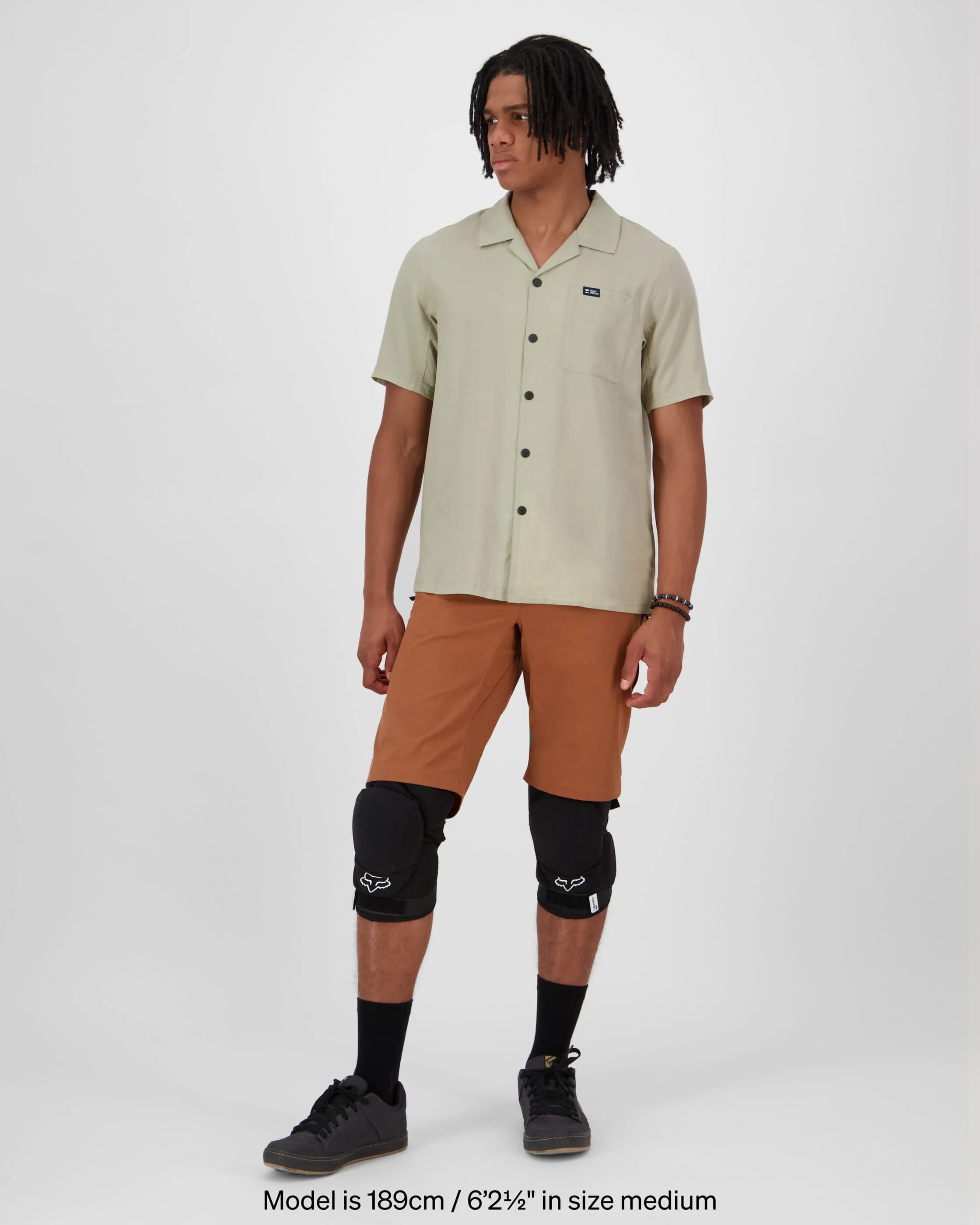 Breezer Merino Short Sleeve Shirt - Dried Eucalyptus | Men's T-Shirt - Image 3
