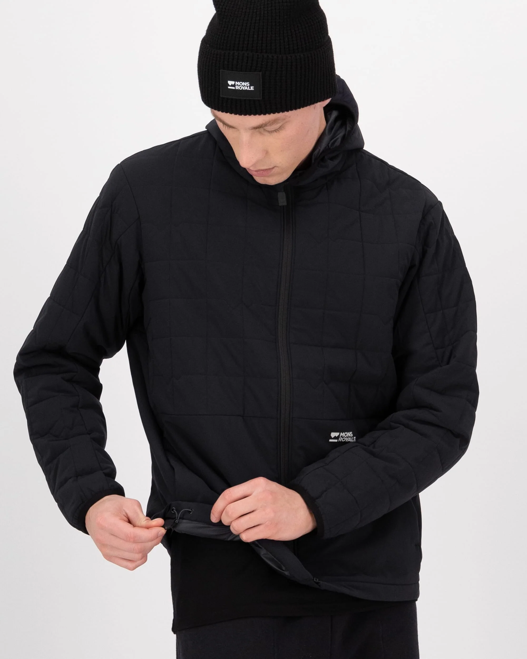 Canyon Merino Insulated Hooded Jacket - Black | Men's Jacket - Image 4