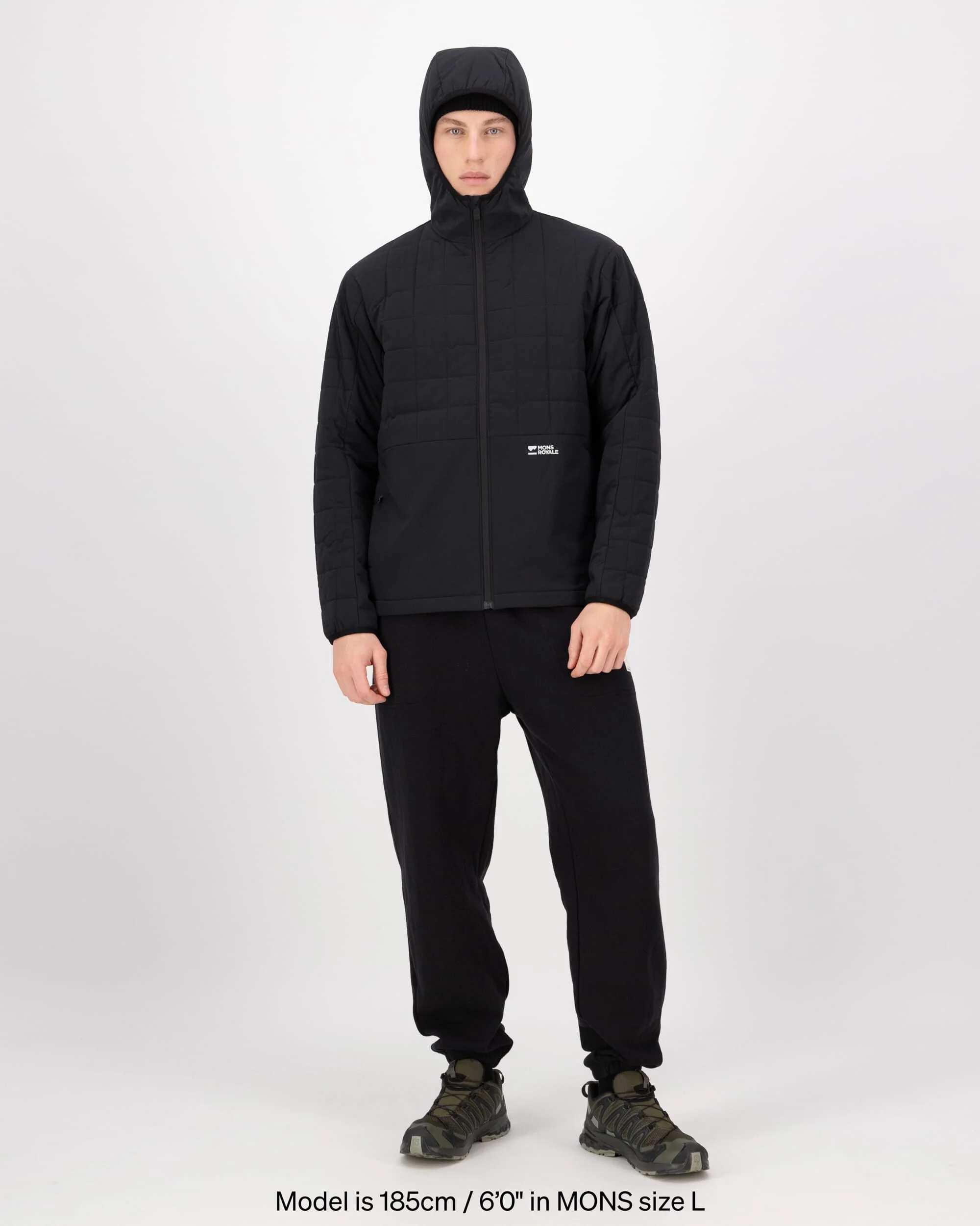 Canyon Merino Insulated Hooded Jacket - Black | Men's Jacket - Image 7