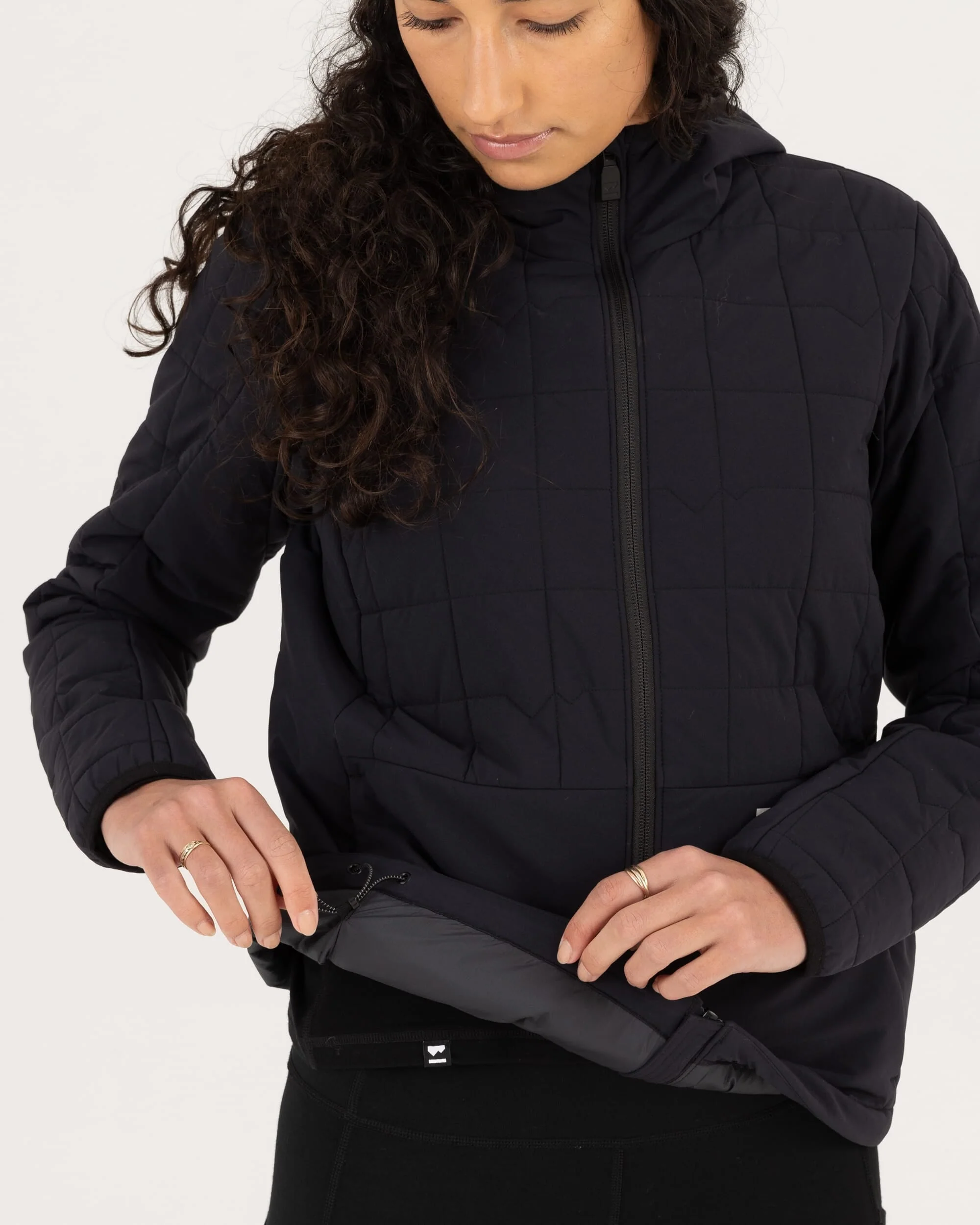 Canyon Merino Insulated Hooded Jacket - Black | Women's Jacket - Image 4