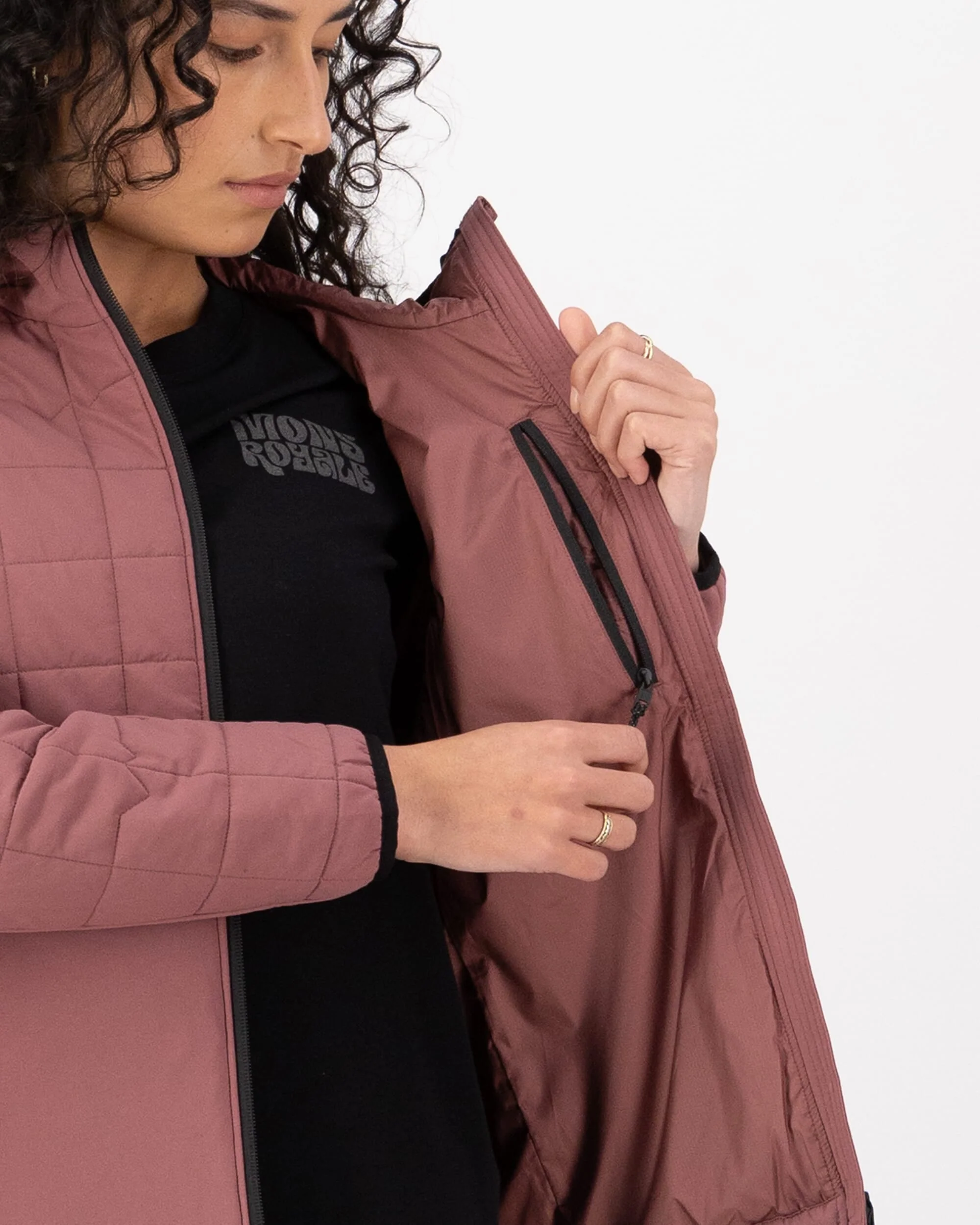 Canyon Merino Insulated Hooded Jacket - Desert Rose | Women's Jacket - Image 3
