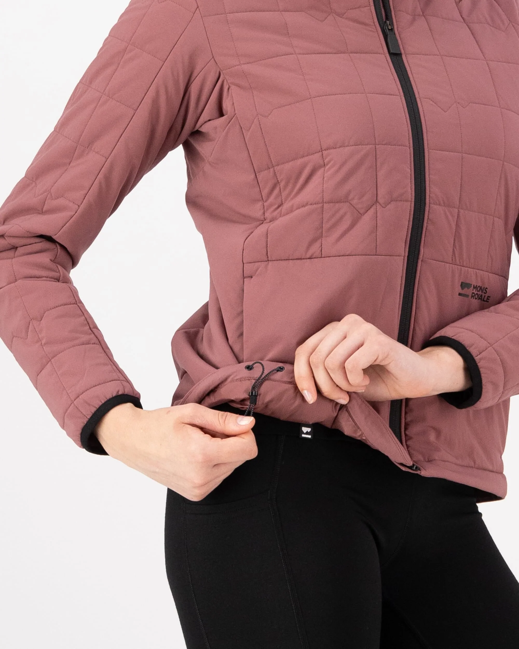 Canyon Merino Insulated Hooded Jacket - Desert Rose | Women's Jacket - Image 5