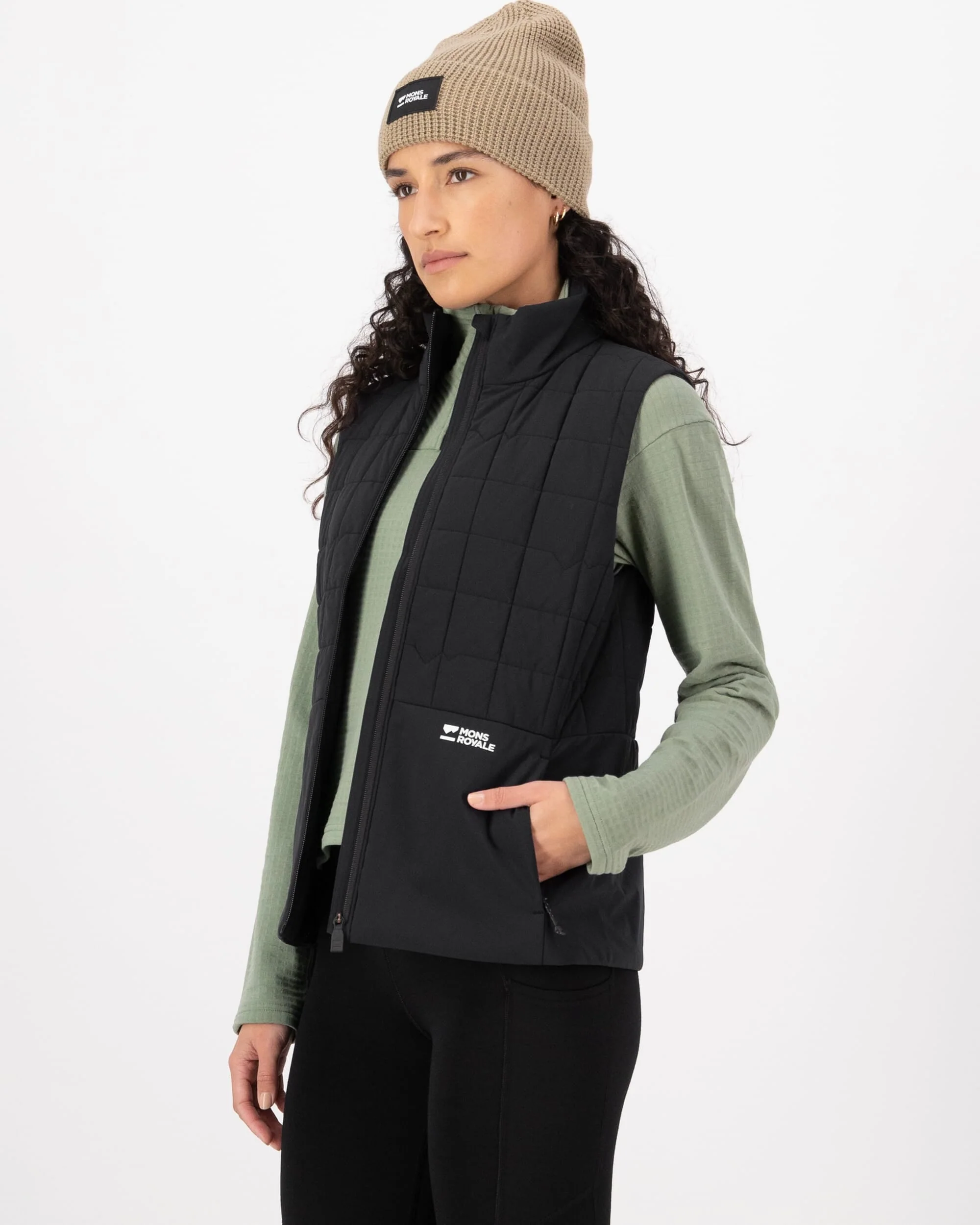 Canyon Merino Insulated Vest - Black | Women's Vest - Image 3