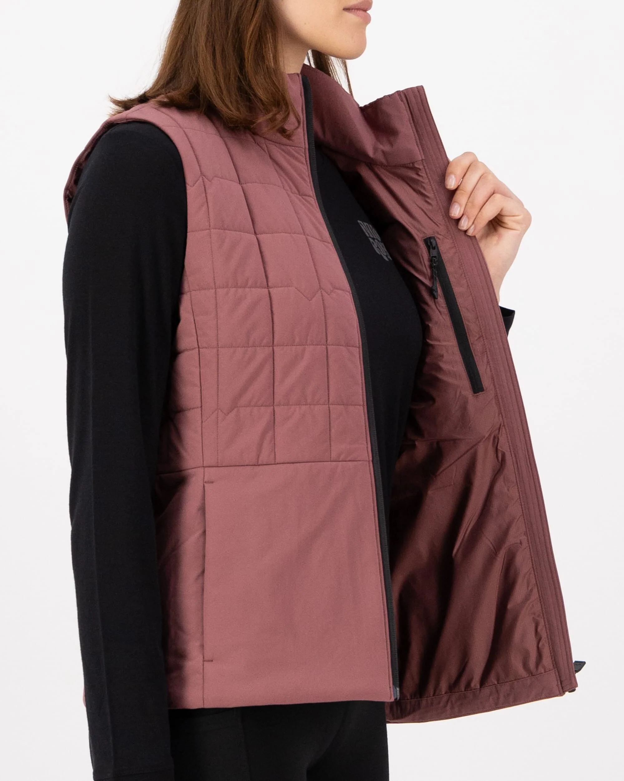 Canyon Merino Insulated Vest - Desert Rose | Women's Vest - Image 3
