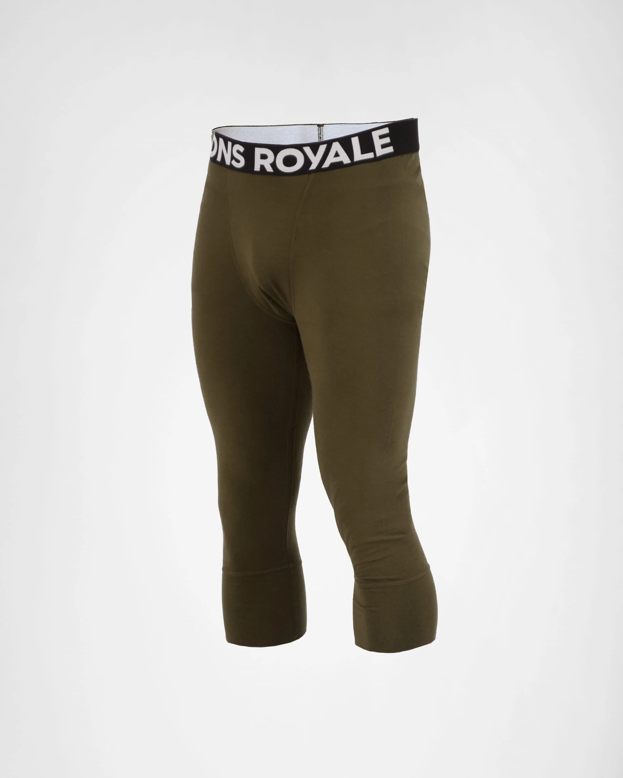 Cascade Merino Base Layer 3/4 Legging - Dark Olive | Men's Leggings - Image 5