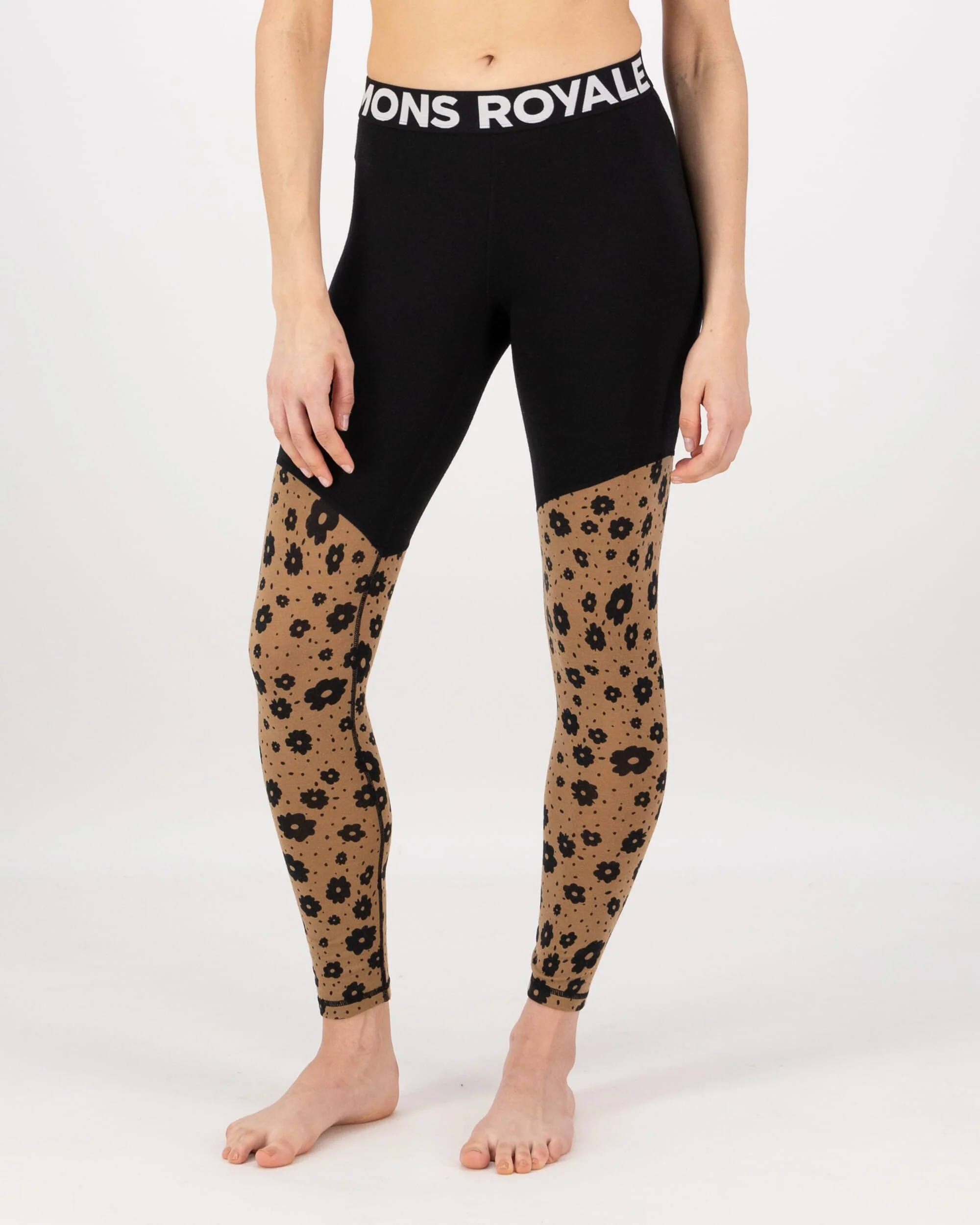 Cascade Merino Base Layer Legging - Aoraki Lily Toffee | Women's Leggings