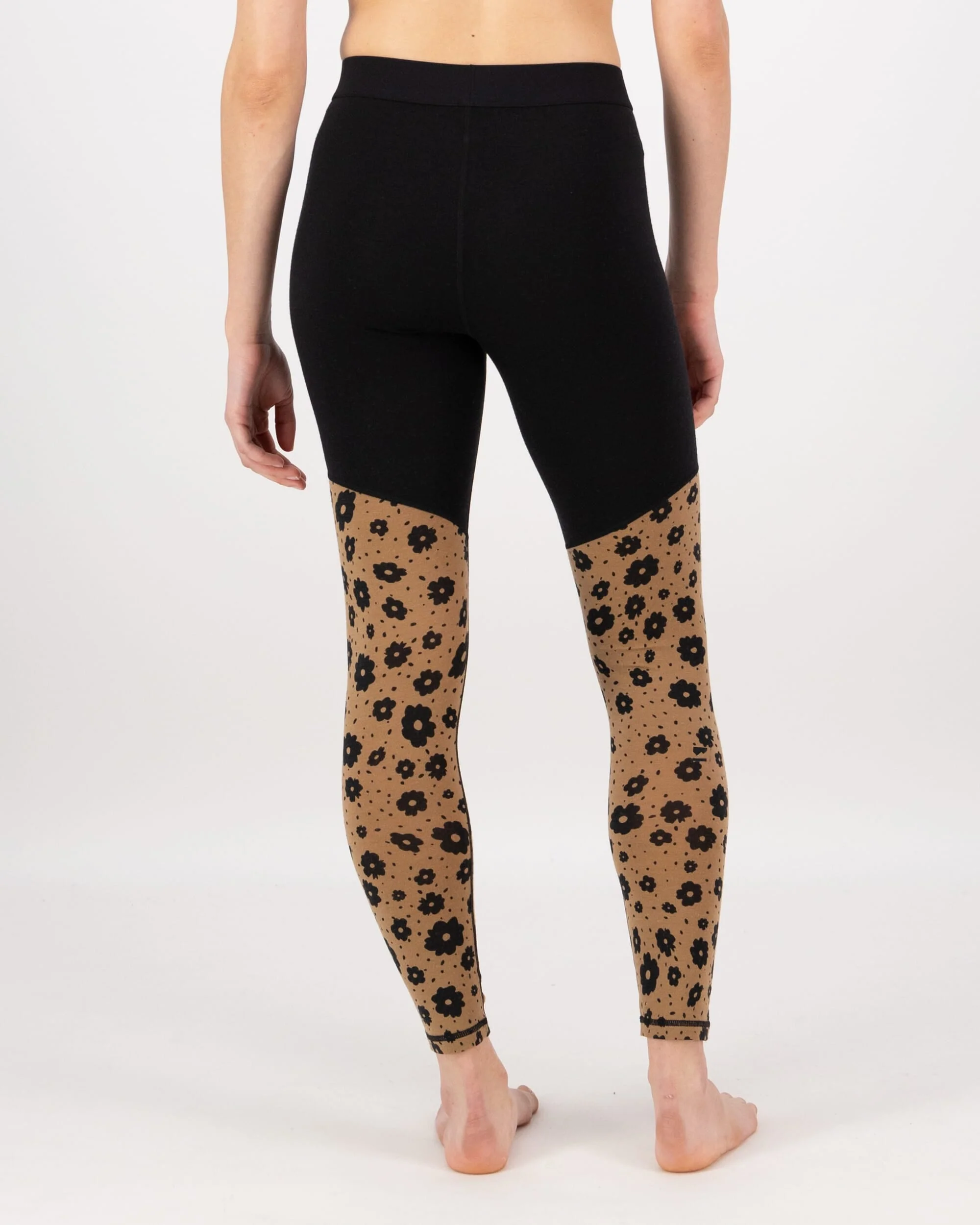 Cascade Merino Base Layer Legging - Aoraki Lily Toffee | Women's Leggings - Image 2
