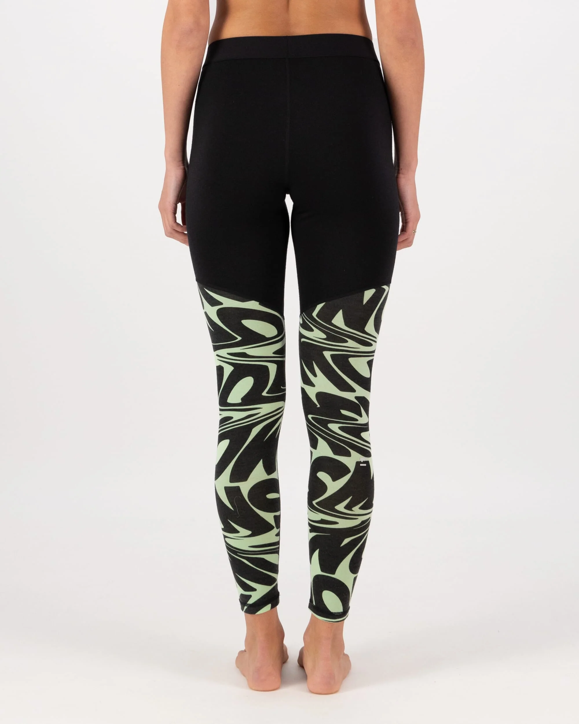 Cascade Merino Base Layer Legging - Signal Lost Matcha | Women's Leggings - Image 2