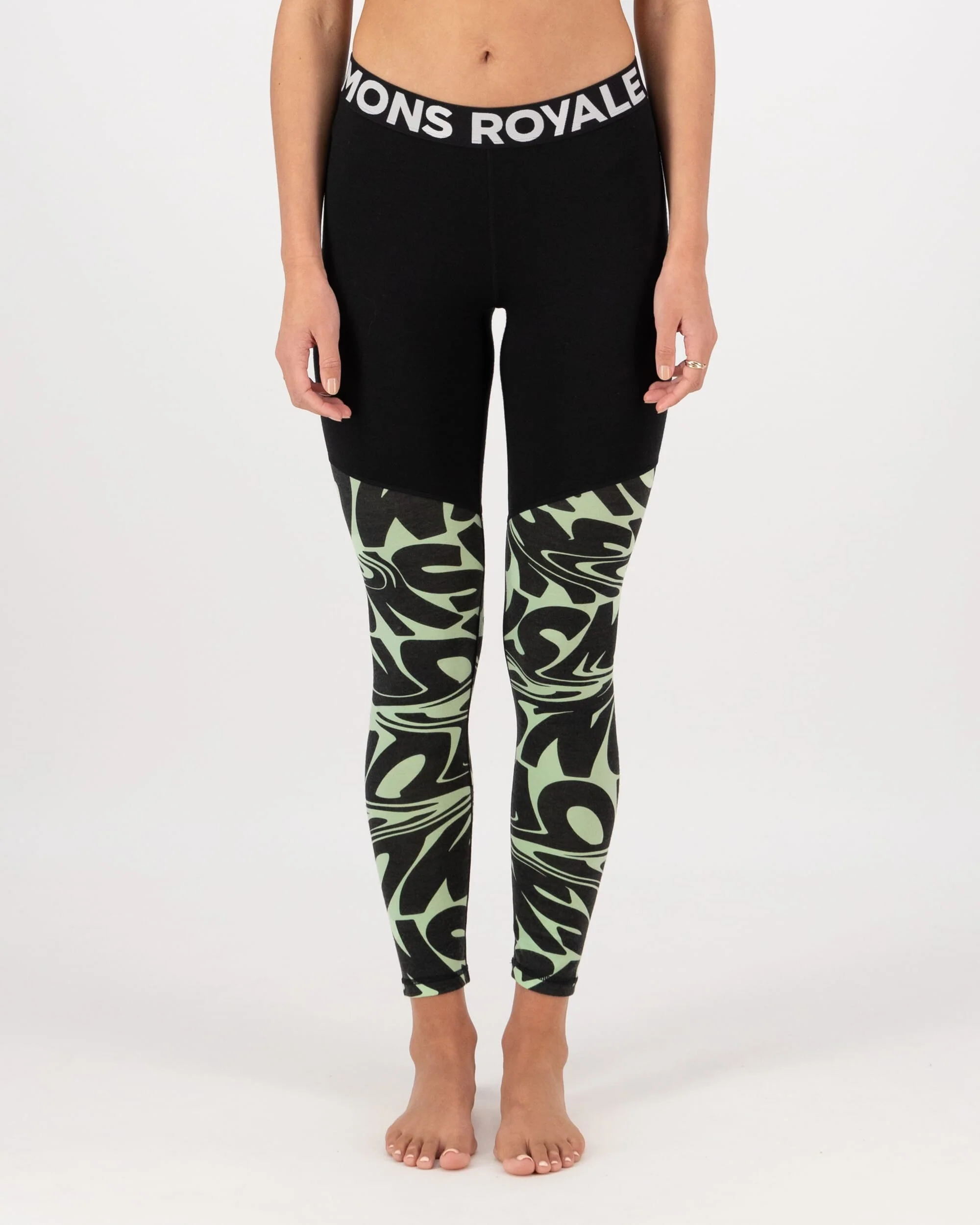 Cascade Merino Base Layer Legging - Signal Lost Matcha | Women's Leggings - Image 3