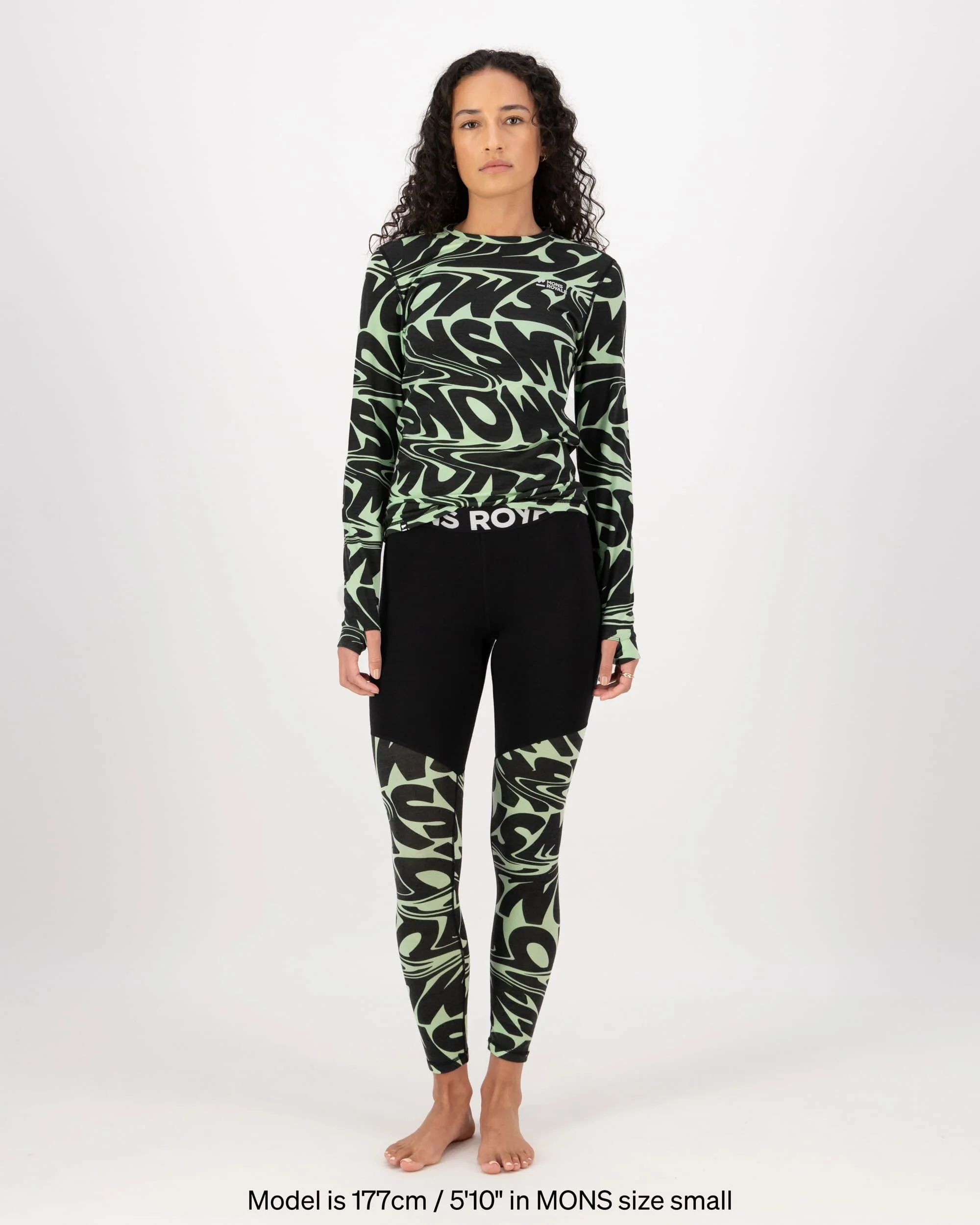 Cascade Merino Base Layer Legging - Signal Lost Matcha | Women's Leggings - Image 4