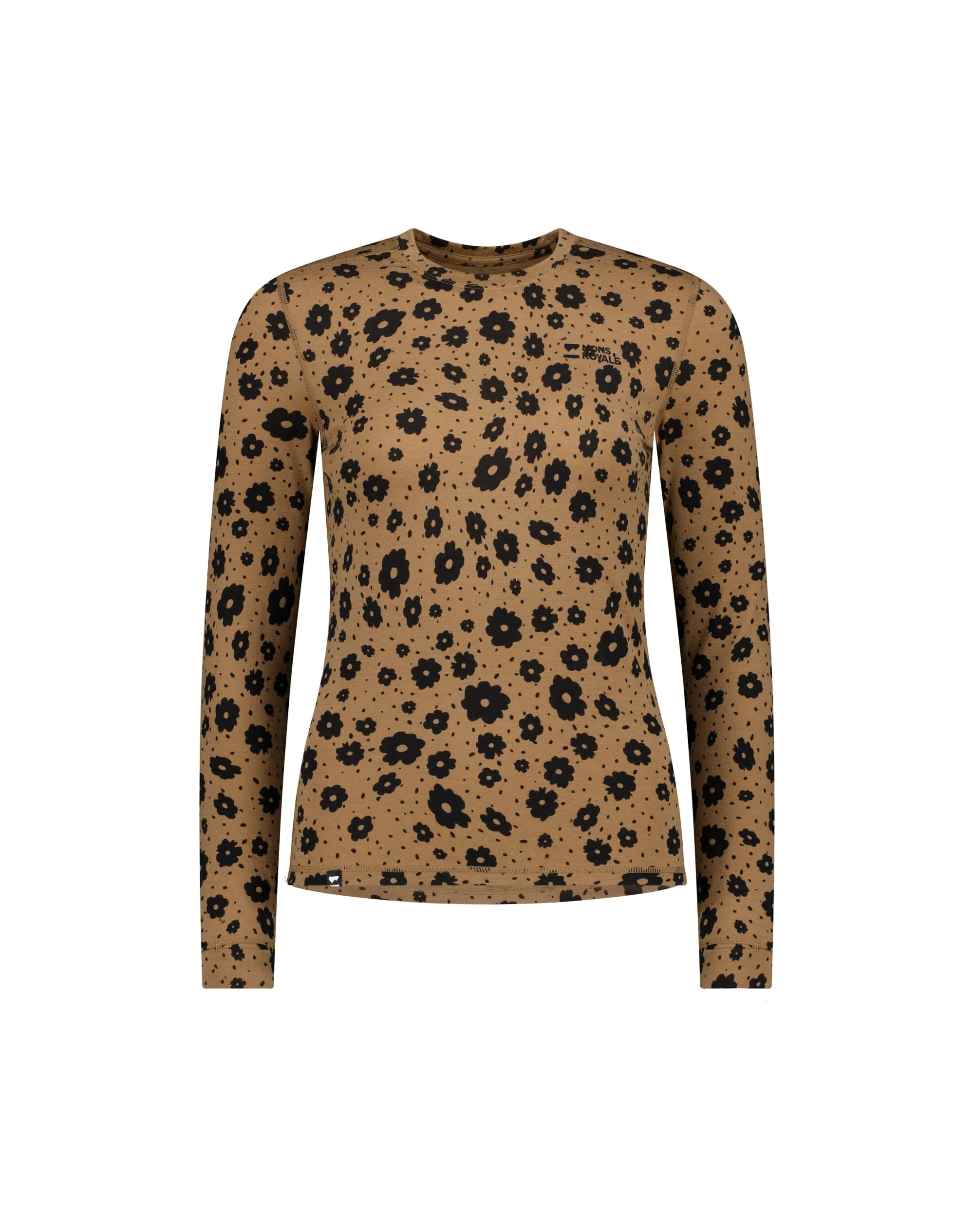 Cascade Merino Base Layer Long Sleeve - Aoraki Lily Toffee | Women's Long Sleeve Top - Image 5
