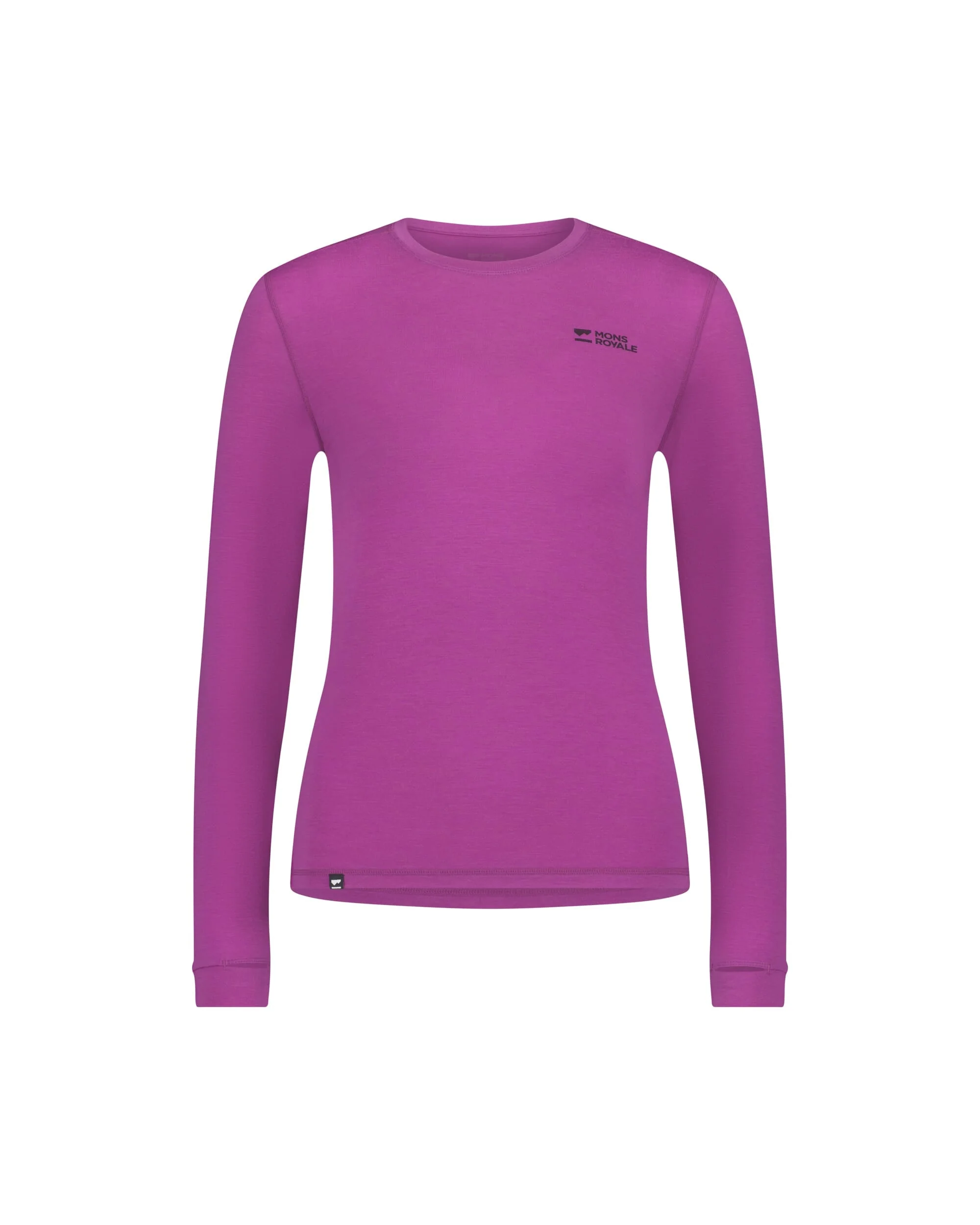 Cascade Merino Base Layer Long Sleeve - Purple Bolt | Women's Long Sleeve Top - Image 5