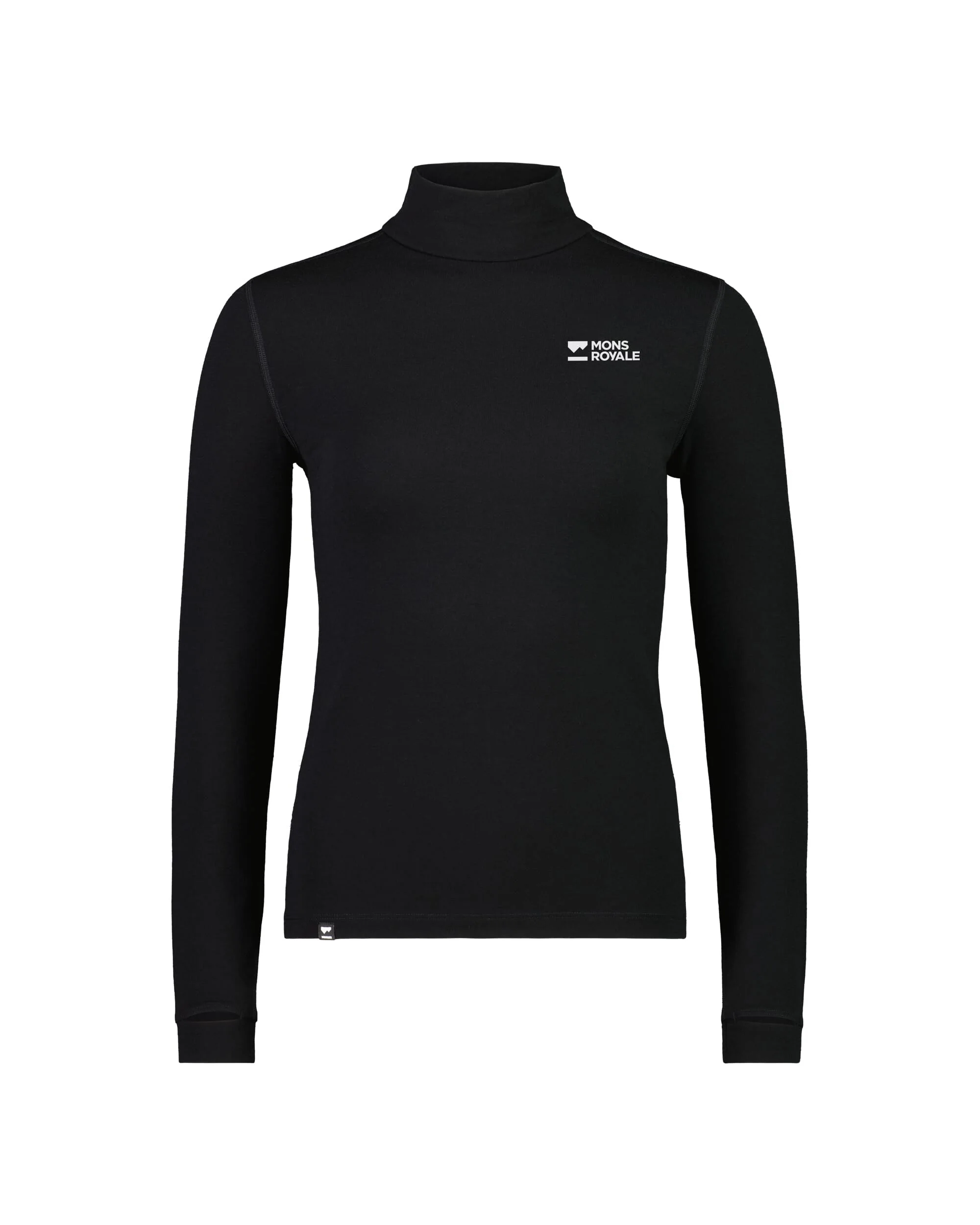 Cascade Merino Base Layer Mock Neck Long Sleeve - Black | Women's Long Sleeve Top - Image 5