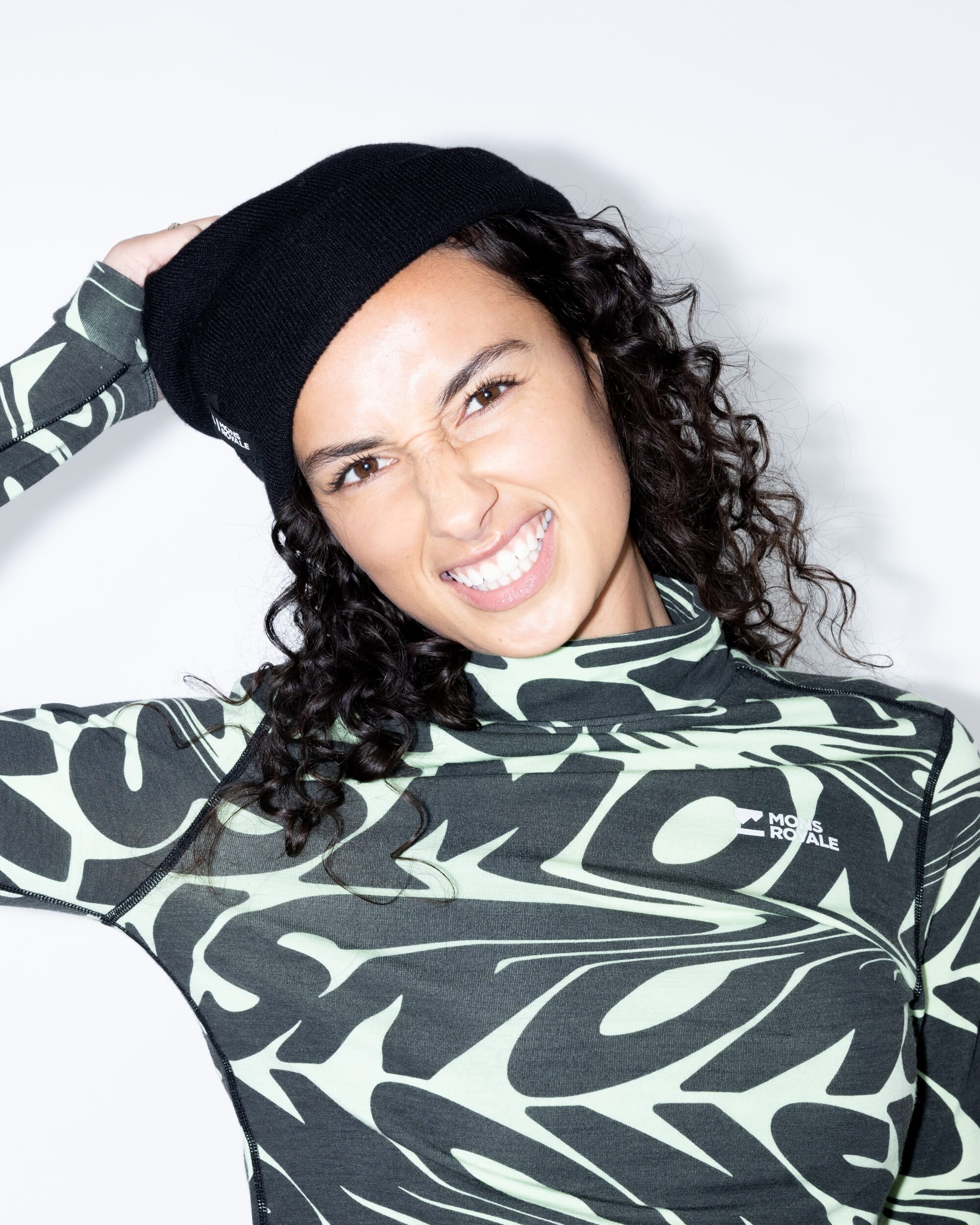 Cascade Merino Base Layer Mock Neck Long Sleeve - Signal Lost Matcha | Women's Long Sleeve Top - Image 8