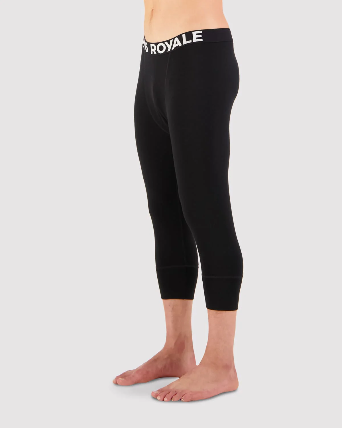 Cascade Merino Base Layer 3/4 Legging - Black | Men's Leggings