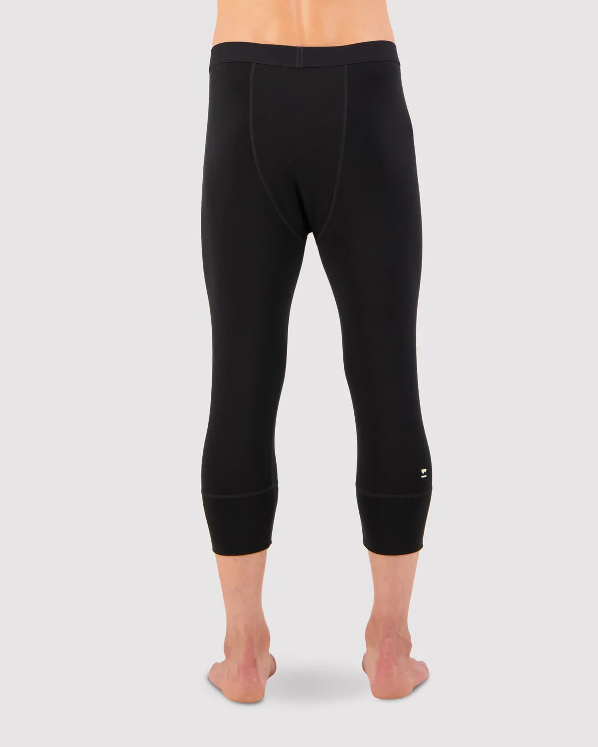 Cascade Merino Base Layer 3/4 Legging - Black | Men's Leggings - Image 2