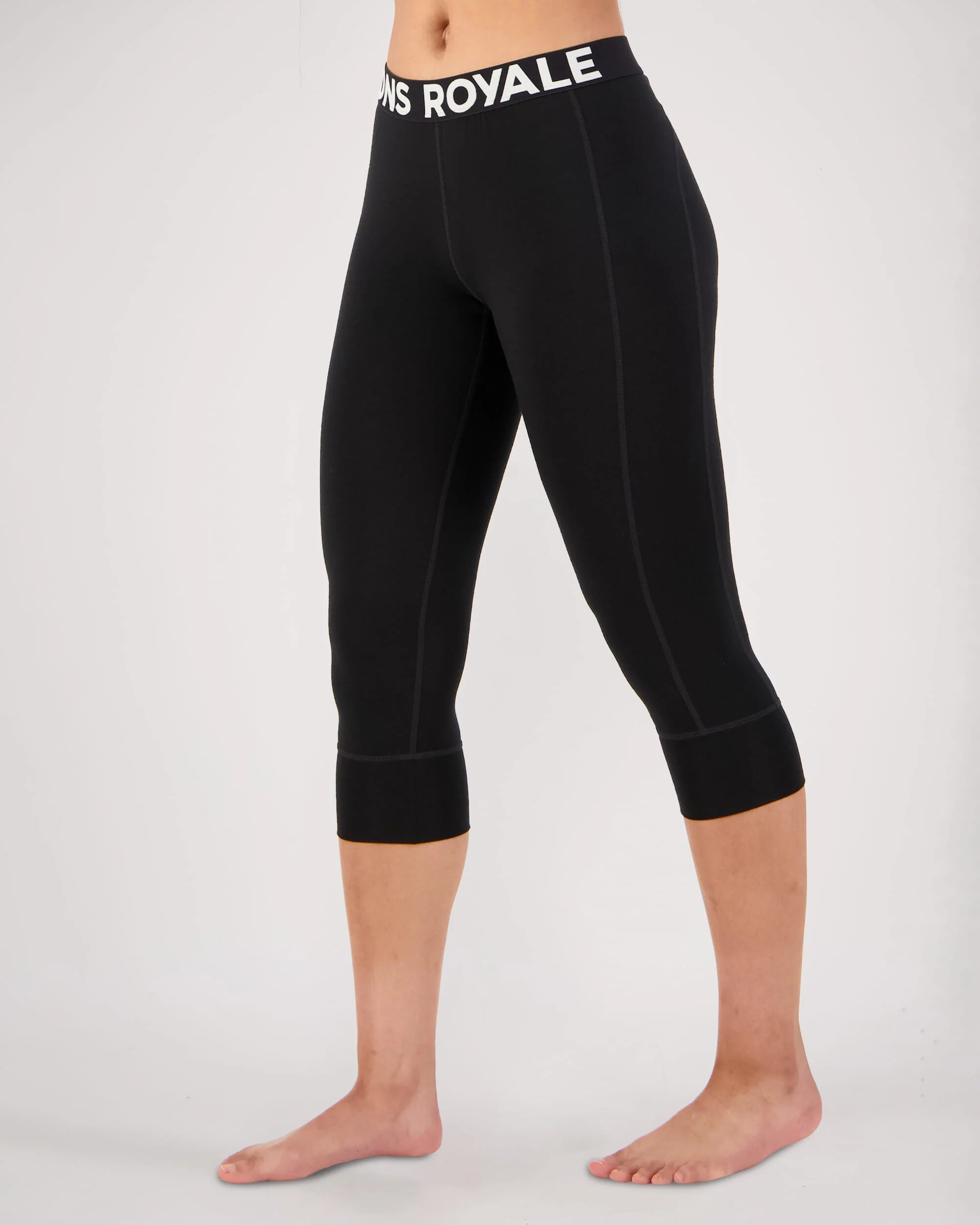 Cascade Merino Base Layer 3/4 Legging - Black | Women's Leggings - Image 4