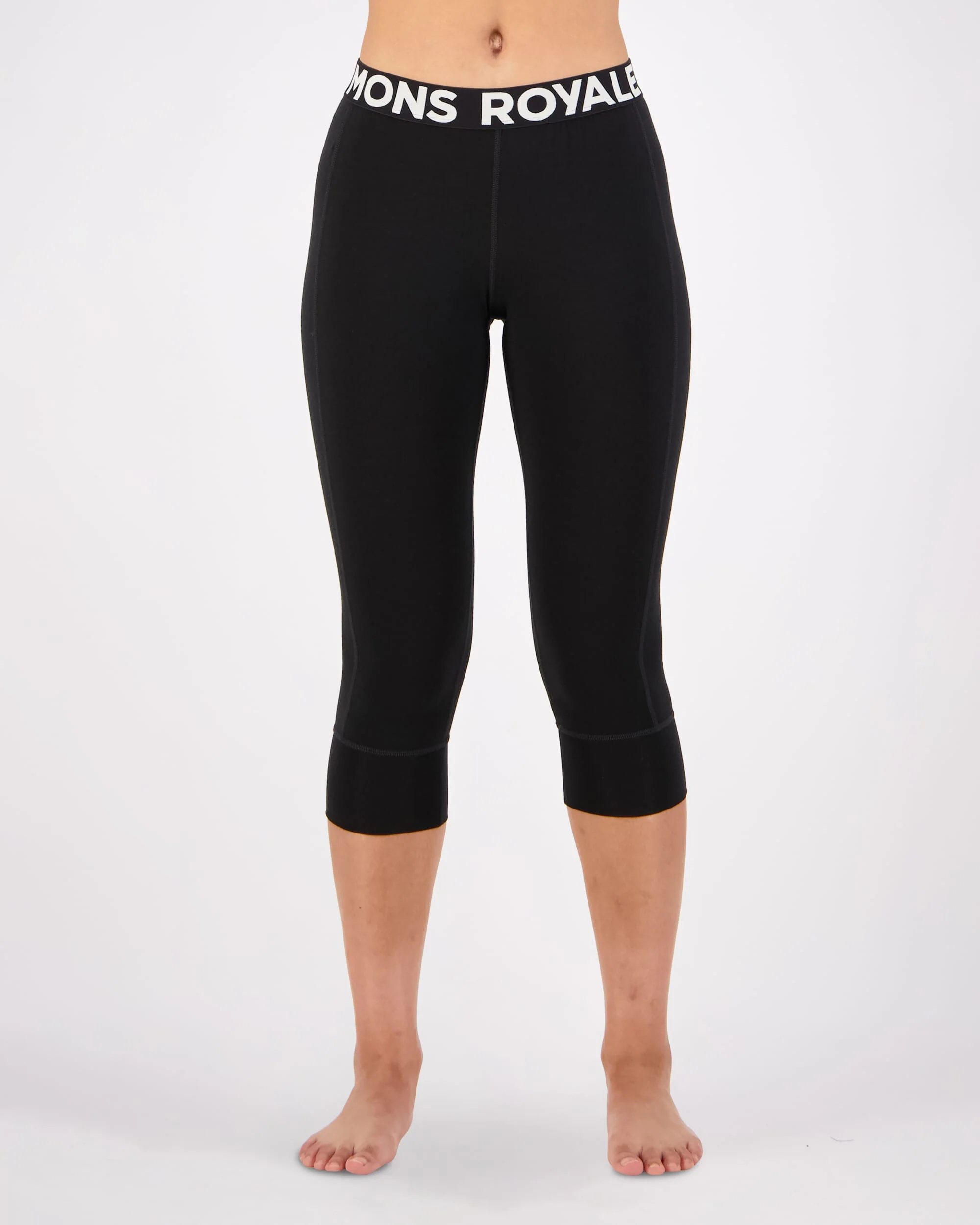 Cascade Merino Base Layer 3/4 Legging - Black | Women's Leggings - Image 5
