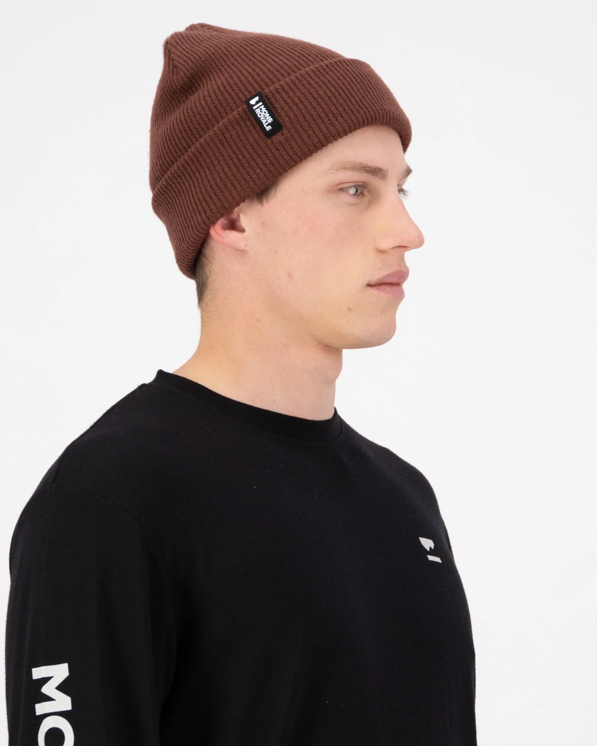 Chunky Logger Merino Beanie - Bark | Unisex Beanie - Image 3