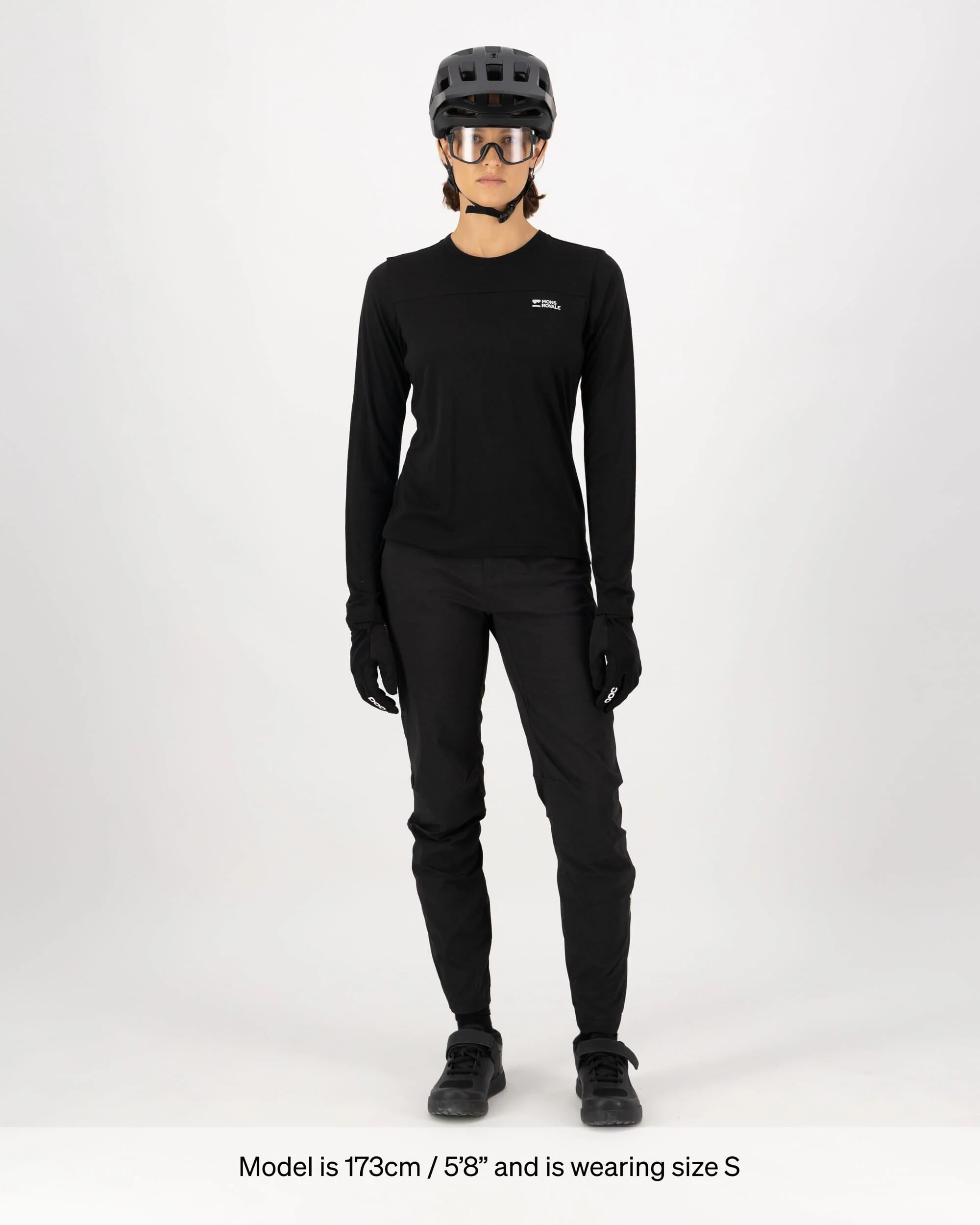 Diversion Merino Bike Jersey Long Sleeve - Black | Women's Bike Jersey - Image 4