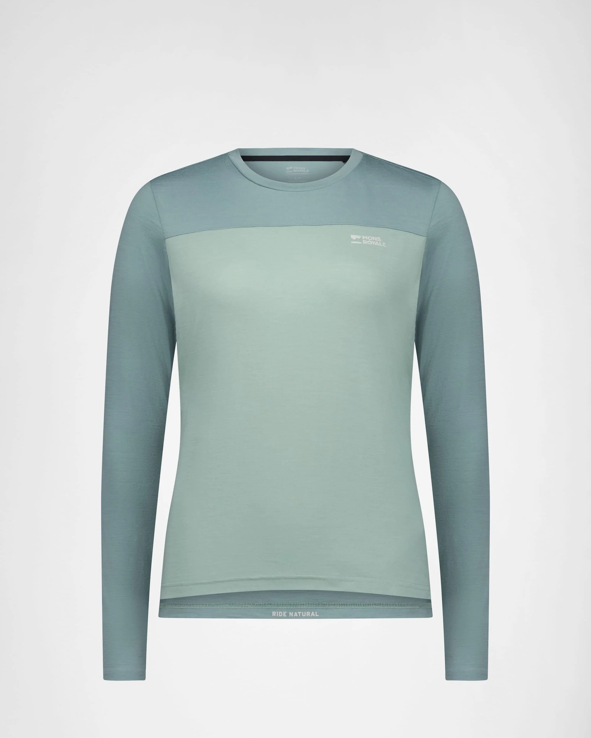 Diversion Merino Bike Jersey Long Sleeve - Dew / Desert Sage - Image 4