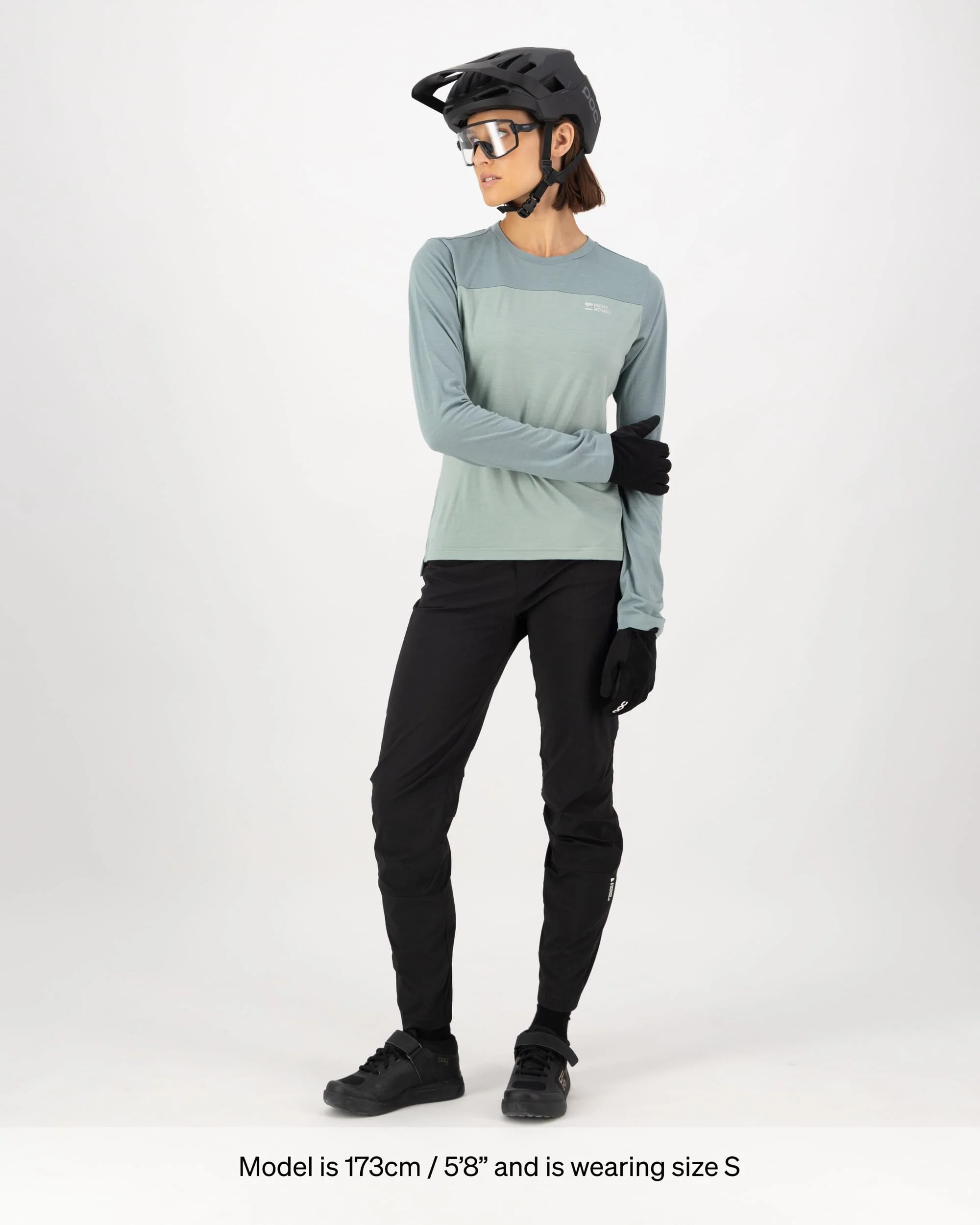 Diversion Merino Bike Jersey Long Sleeve - Dew / Desert Sage - Image 5