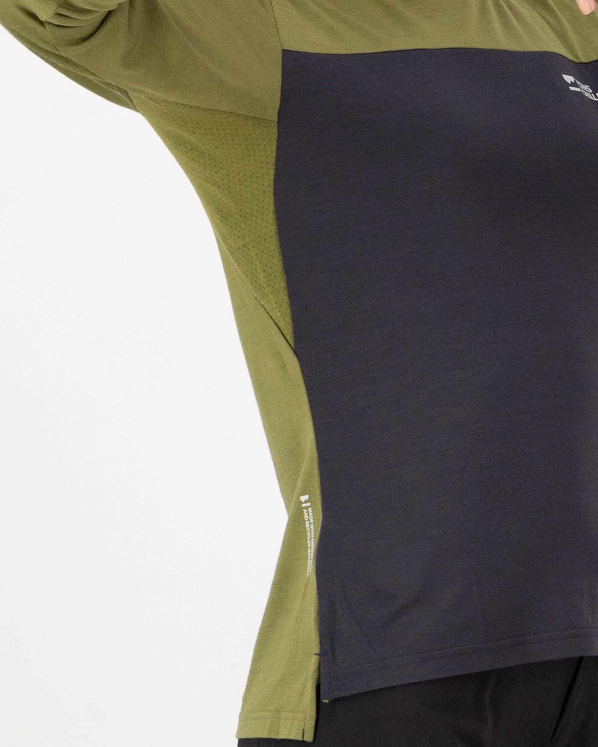 Diversion Merino Bike Jersey Long Sleeve - Fern / 9 Iron | Women's Bike Jersey - Image 4