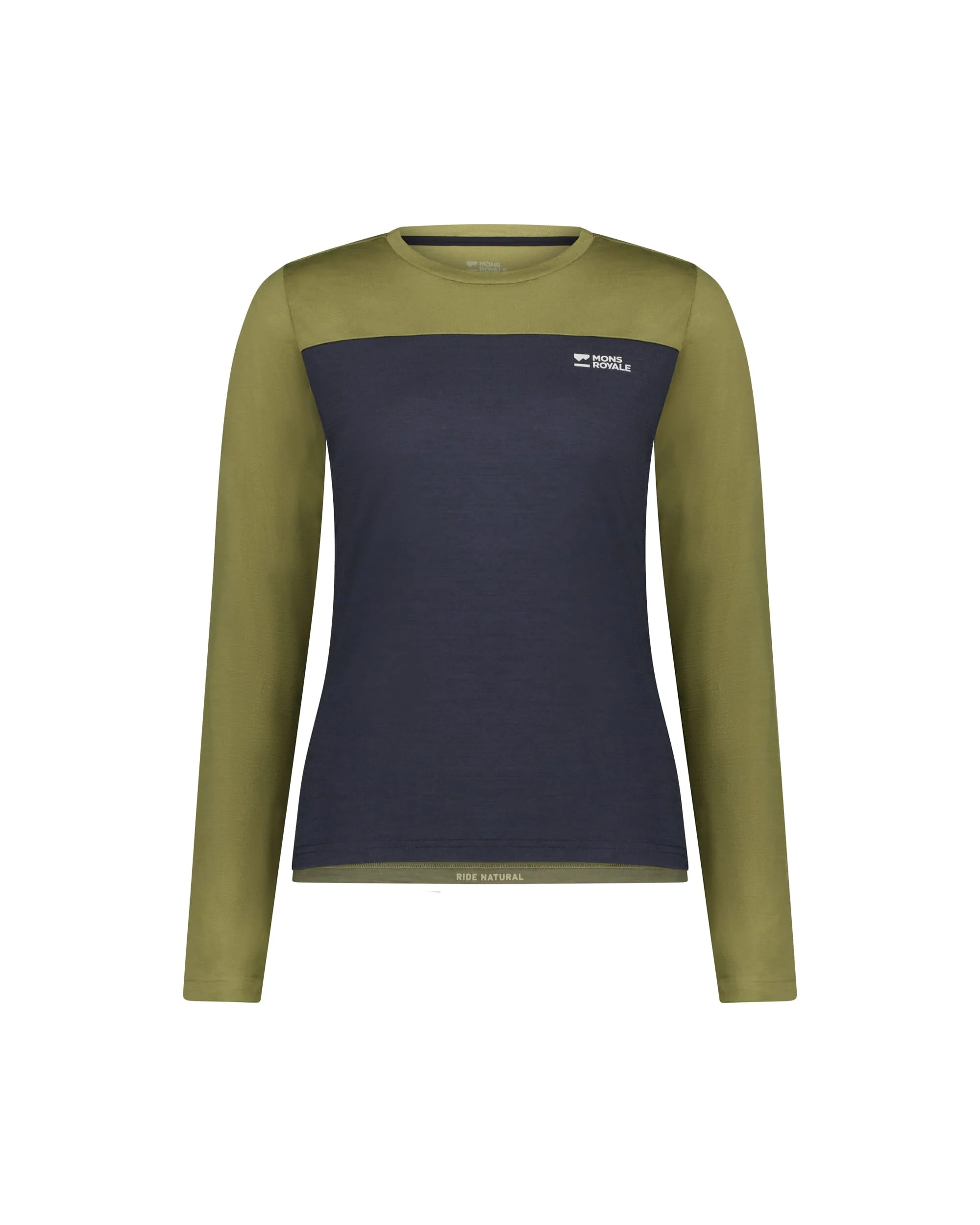 Diversion Merino Bike Jersey Long Sleeve - Fern / 9 Iron | Women's Bike Jersey - Image 6