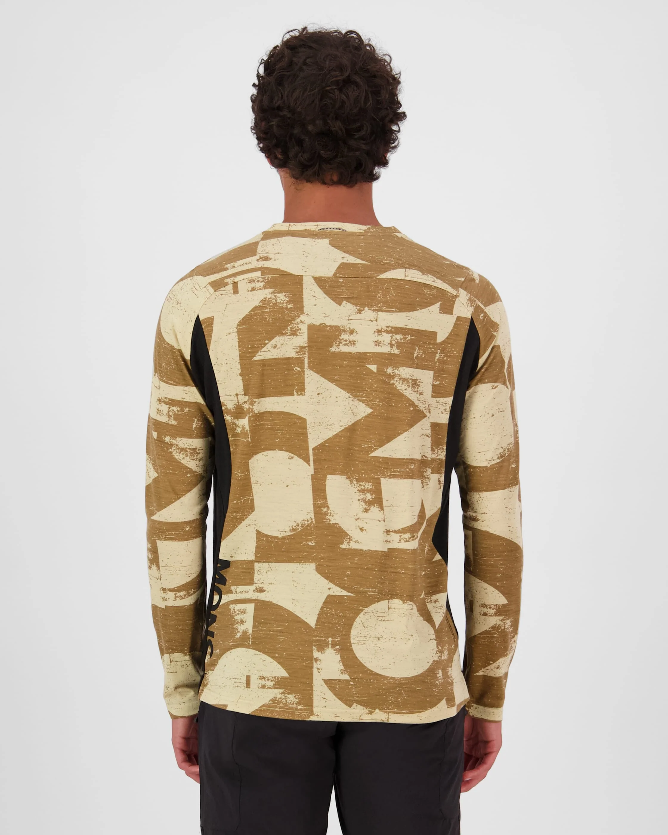 Diversion Merino Bike Jersey Long Sleeve - Grunge / Black | Men's Bike Jersey - Image 2