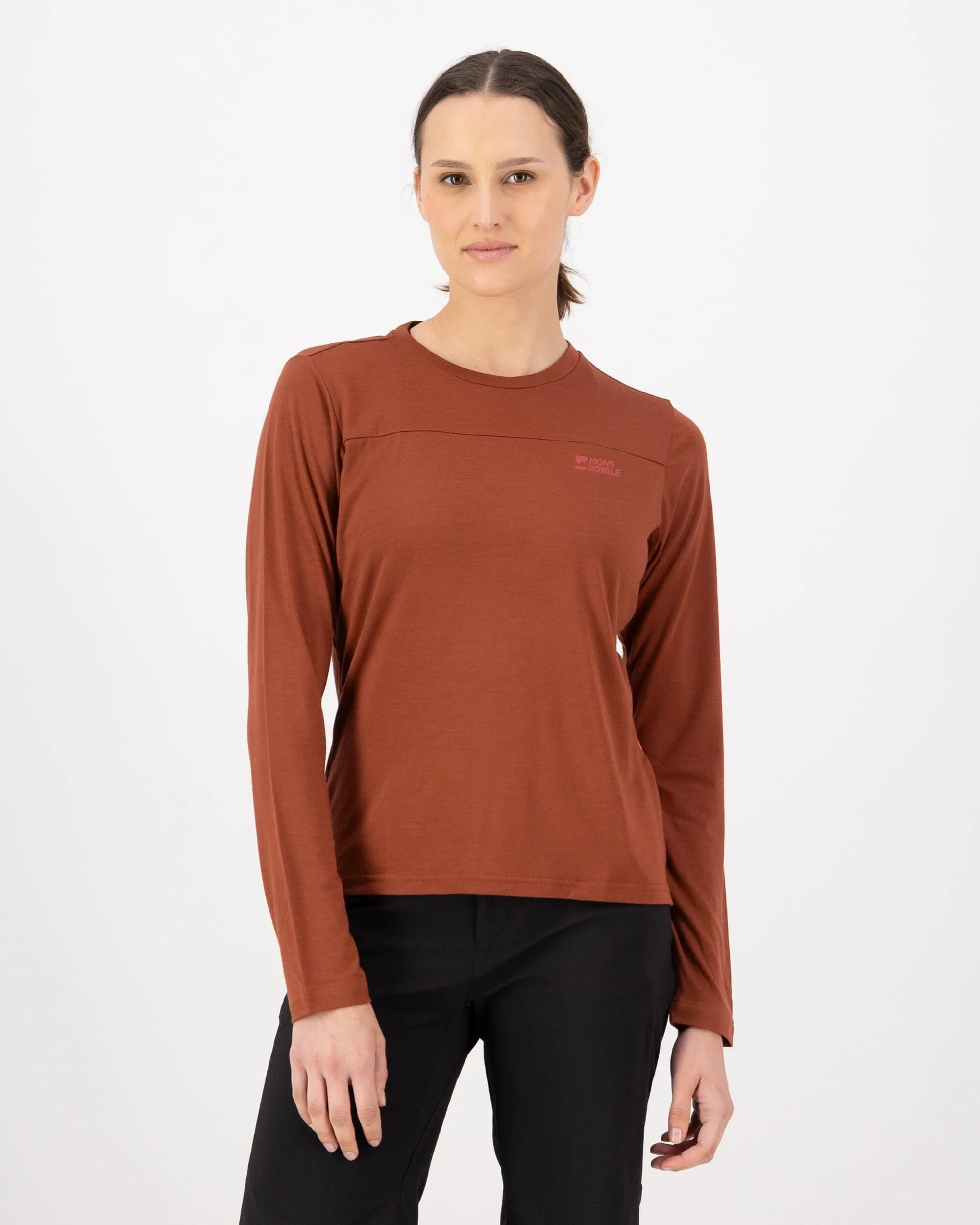 Diversion Merino Bike Jersey Long Sleeve - Sienna | Women's Bike Jersey