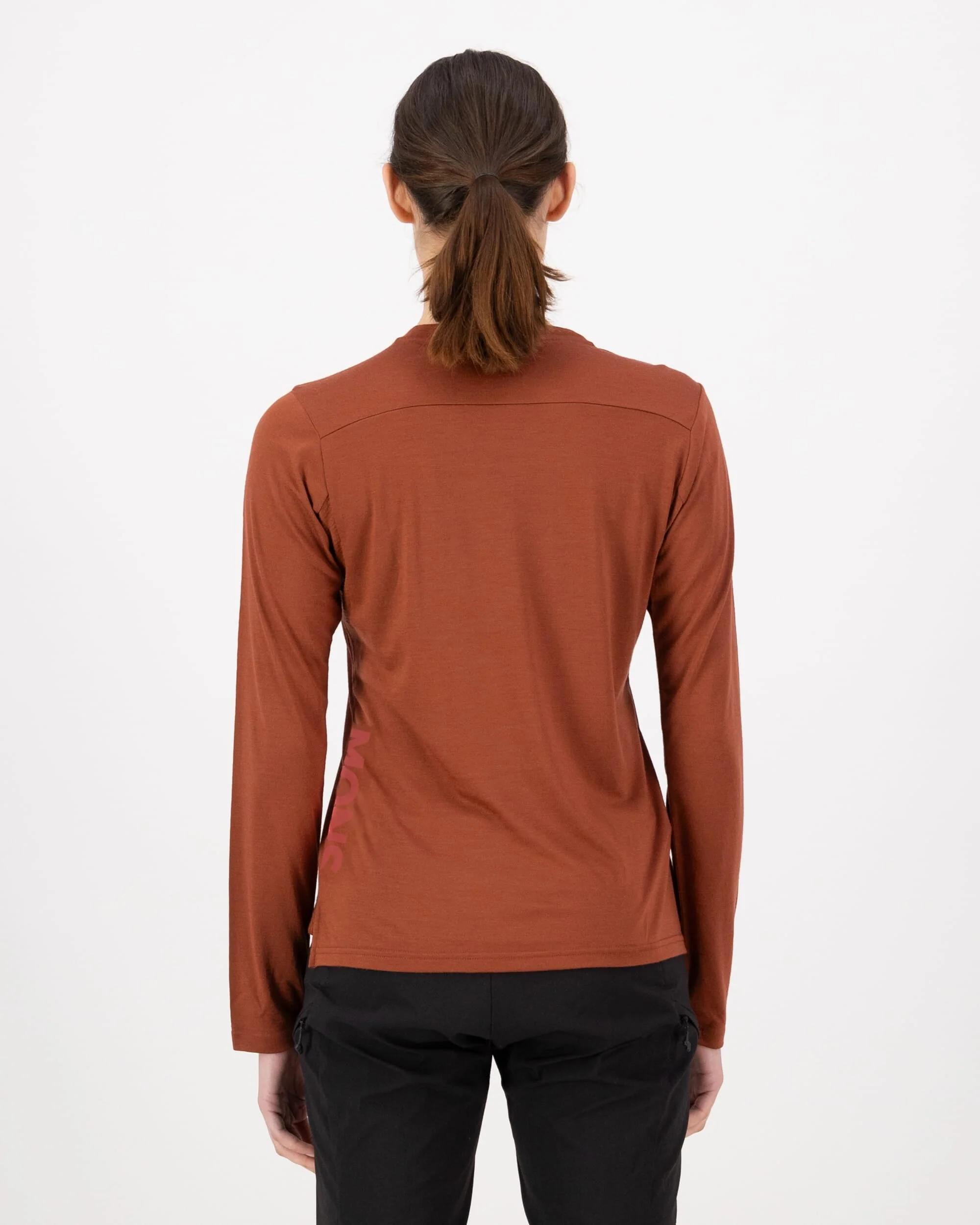 Diversion Merino Bike Jersey Long Sleeve - Sienna | Women's Bike Jersey - Image 2