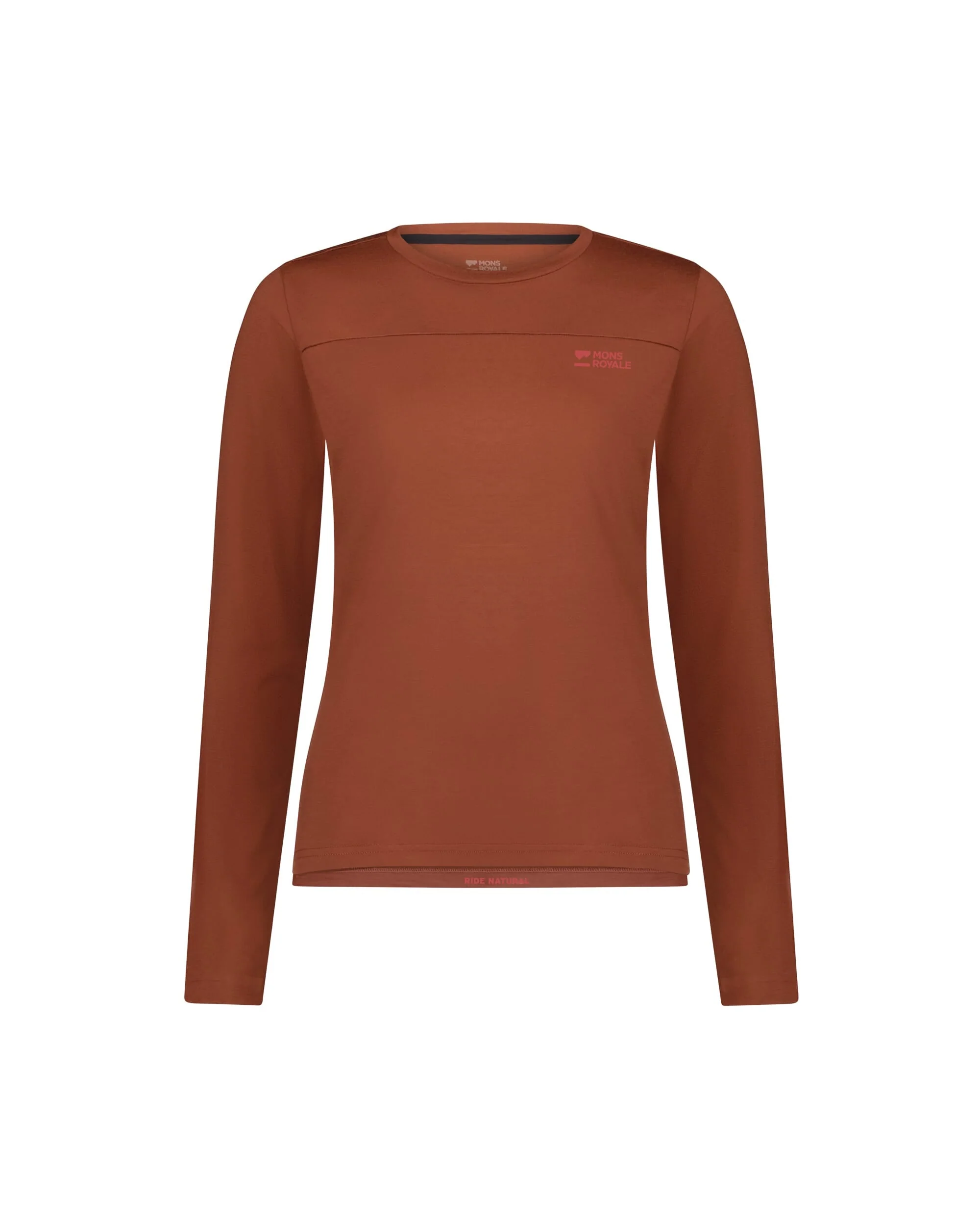 Diversion Merino Bike Jersey Long Sleeve - Sienna | Women's Bike Jersey - Image 4