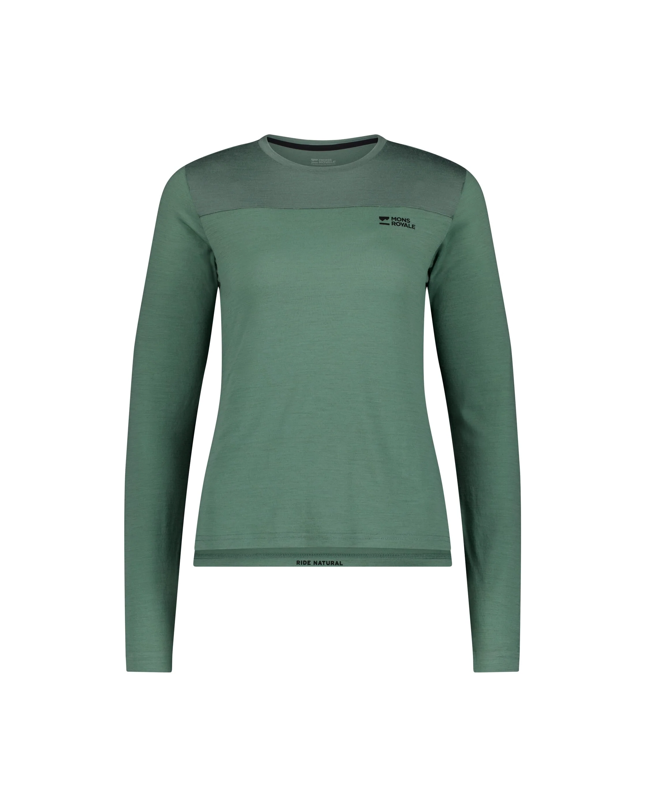 Diversion Merino Bike Jersey Long Sleeve - Thyme / Cypress | Women's Bike Jersey - Image 5