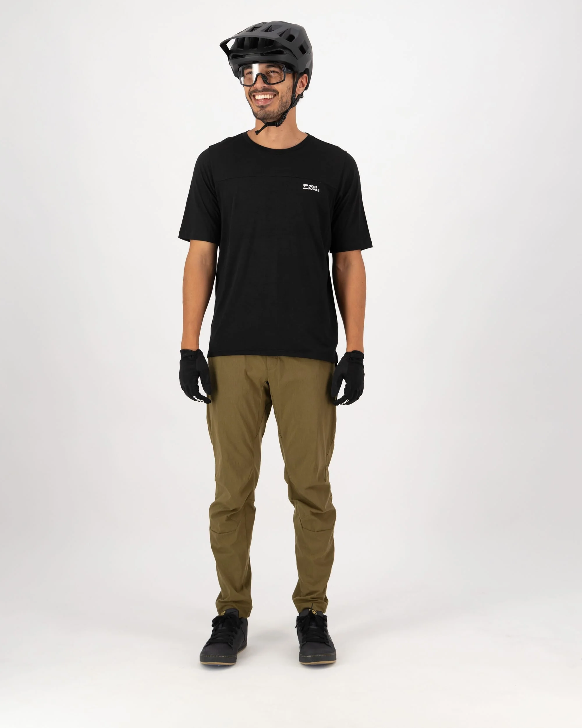 Diversion Merino Bike Jersey Short Sleeve - Black | Men's Bike Jersey - Image 5