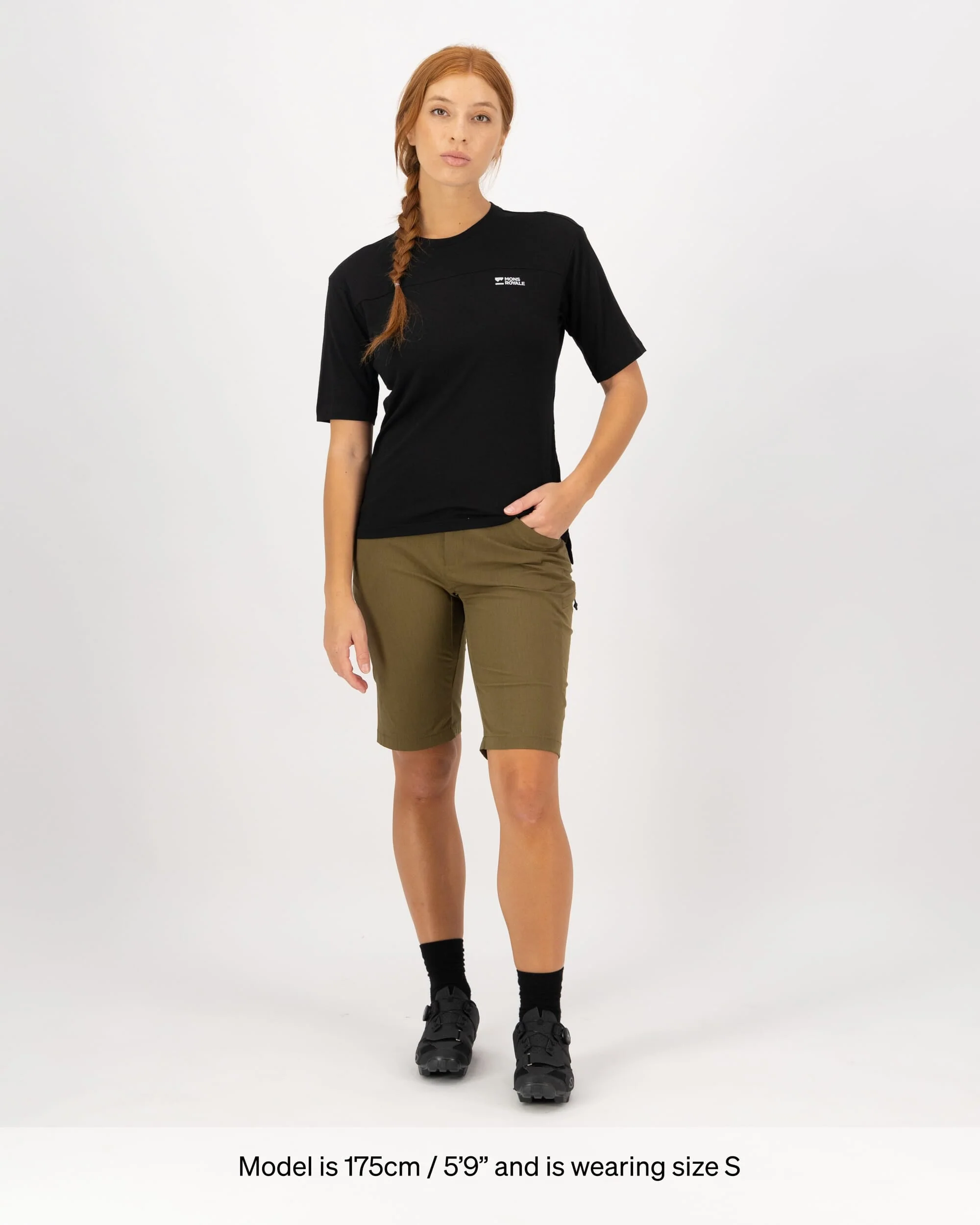 Diversion Merino Bike Jersey Short Sleeve - Black | Women's Bike Jersey - Image 5