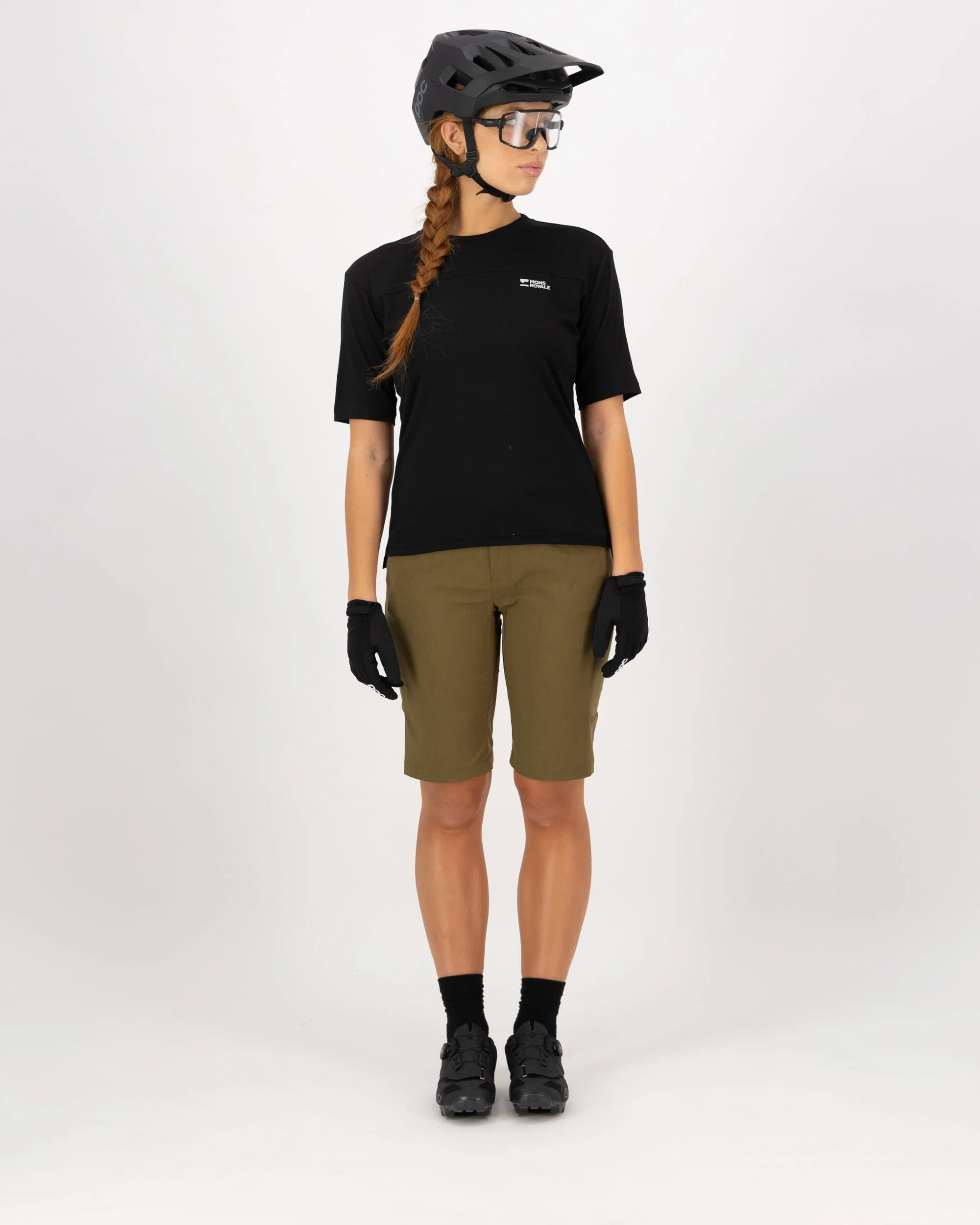 Diversion Merino Bike Jersey Short Sleeve - Black | Women's Bike Jersey - Image 6